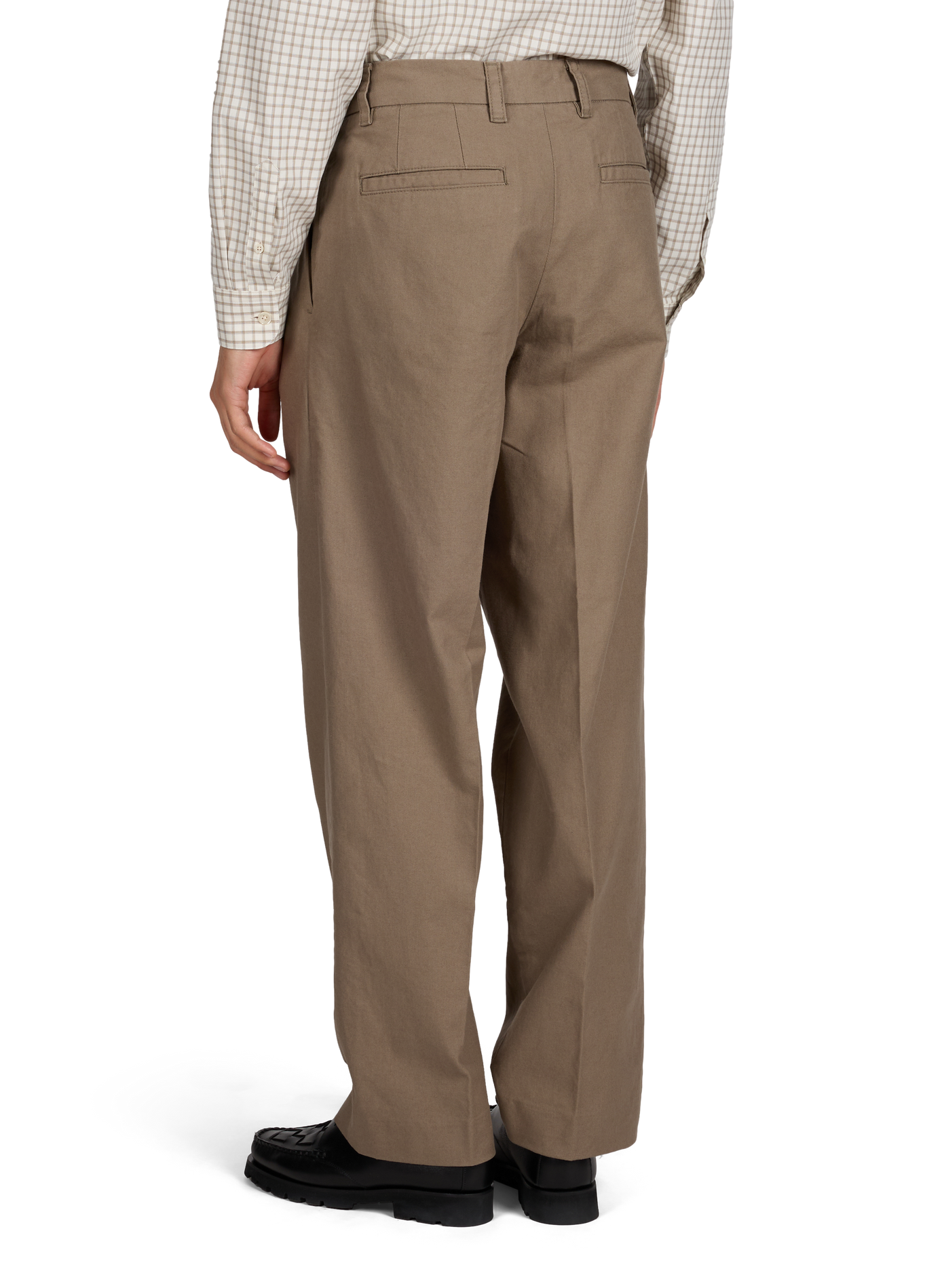 Straight cotton trousers ANNARR Brown