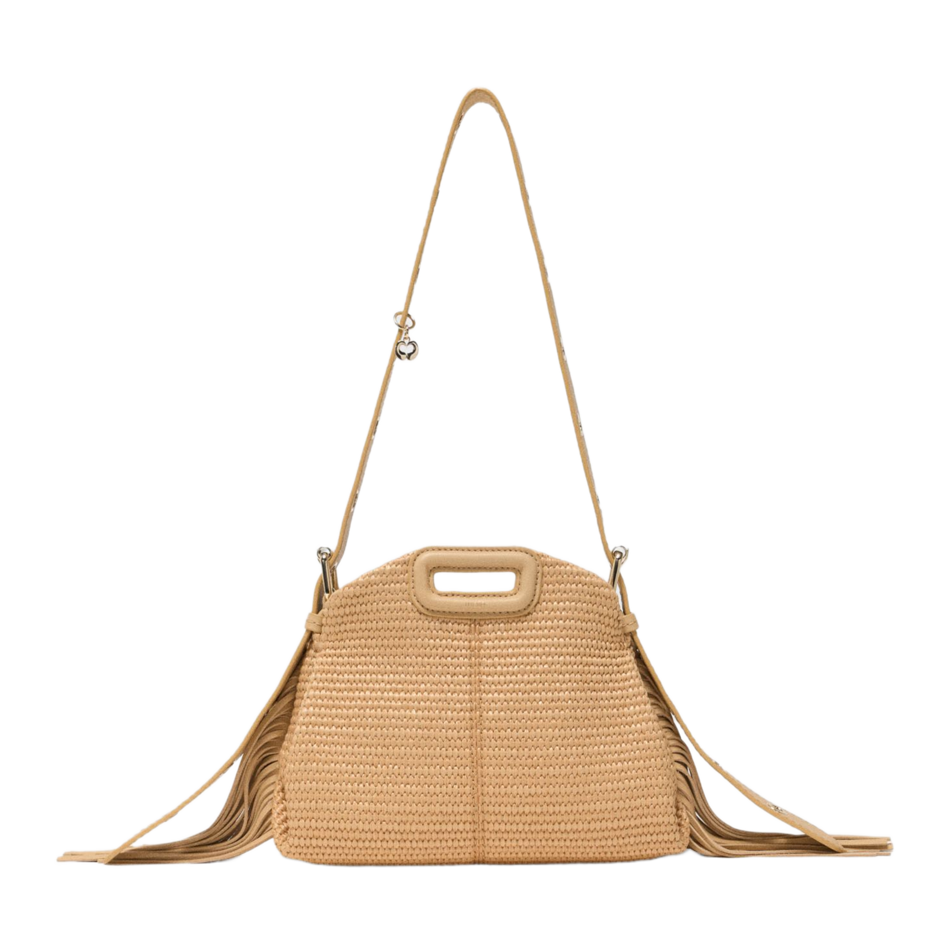 Sac bandoulière tressé miss m mini MAJE Beige