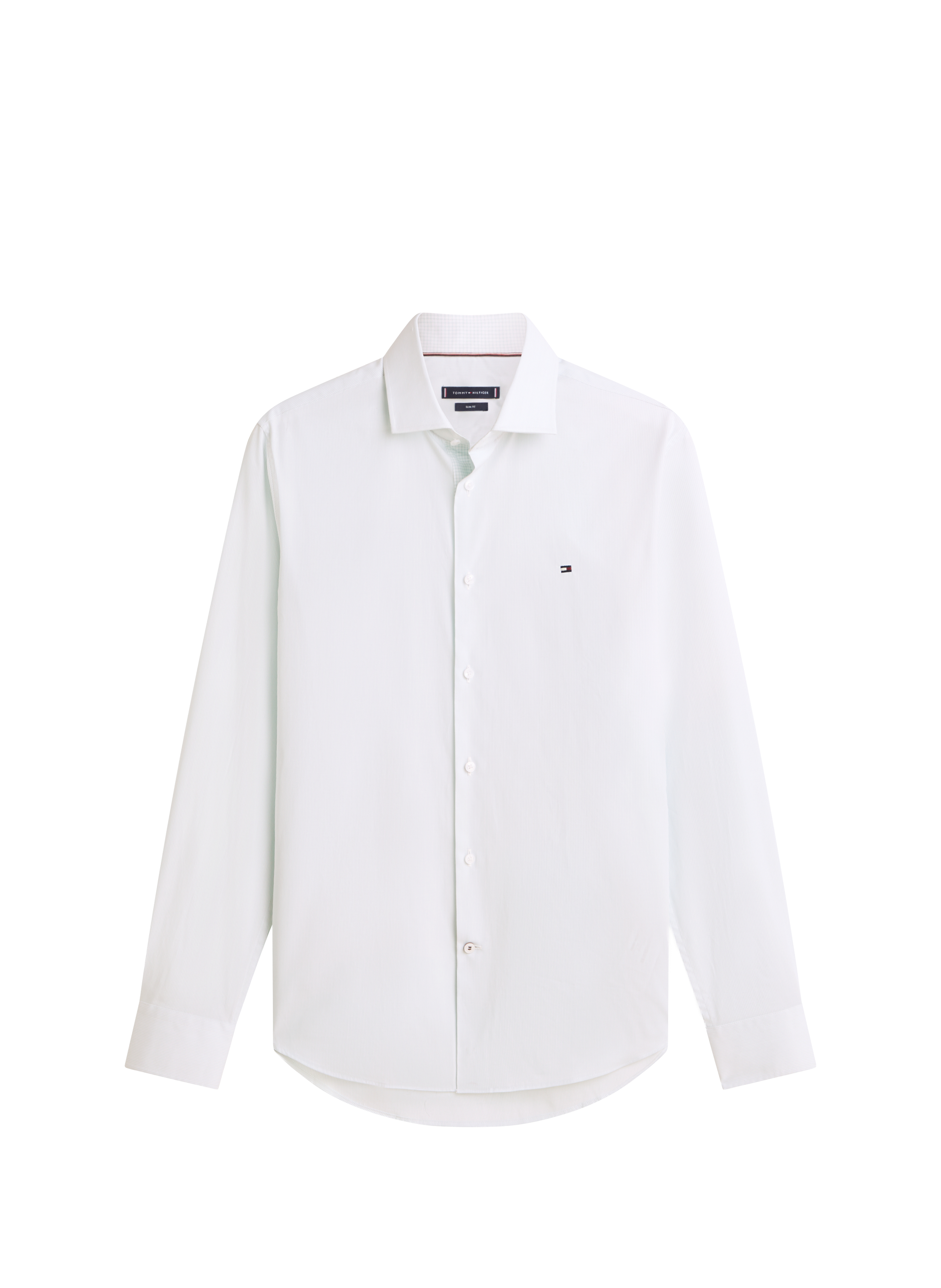 Straight cotton blend Shirt TOMMY HILFIGER Green