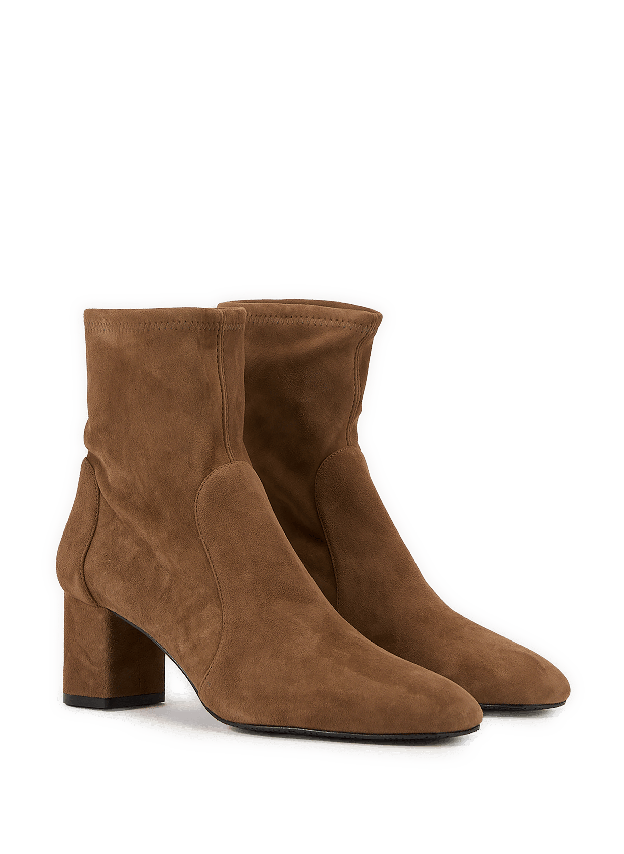 Bottine Lucie en cuir suédé STUART WEITZMAN Marron