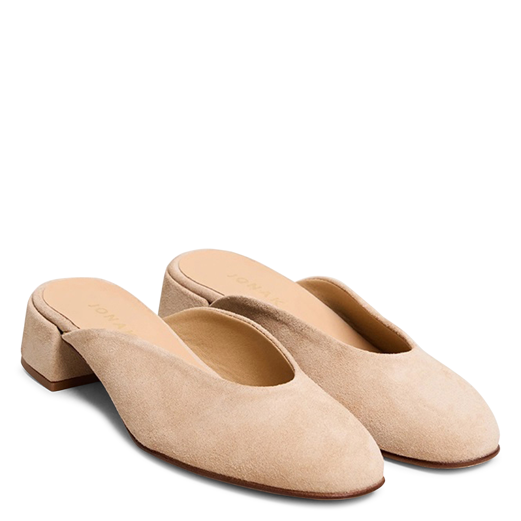 Mules en cuir nine JONAK Beige