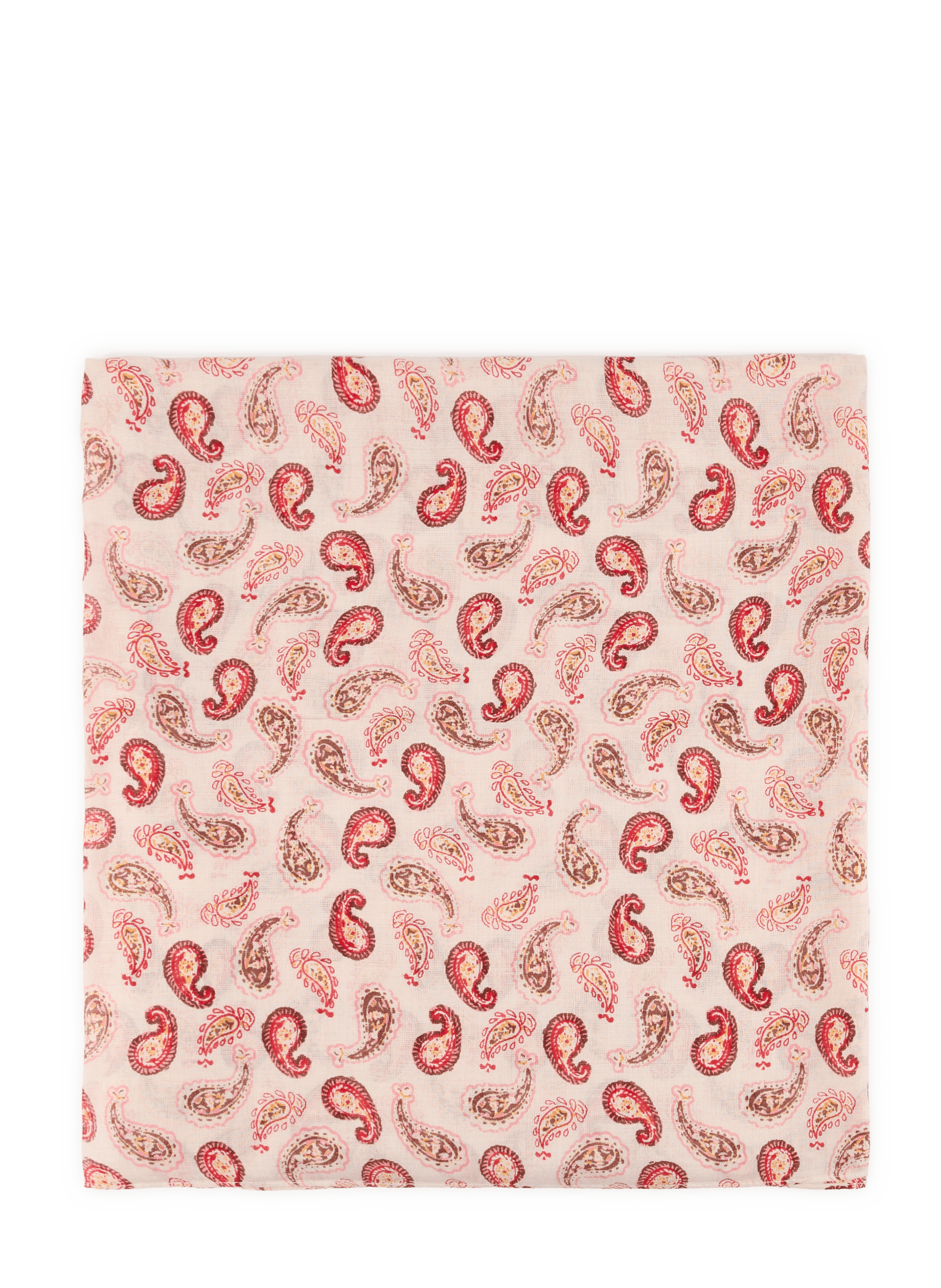 Etole voile imprimée cachemire AU PRINTEMPS PARIS Rouge