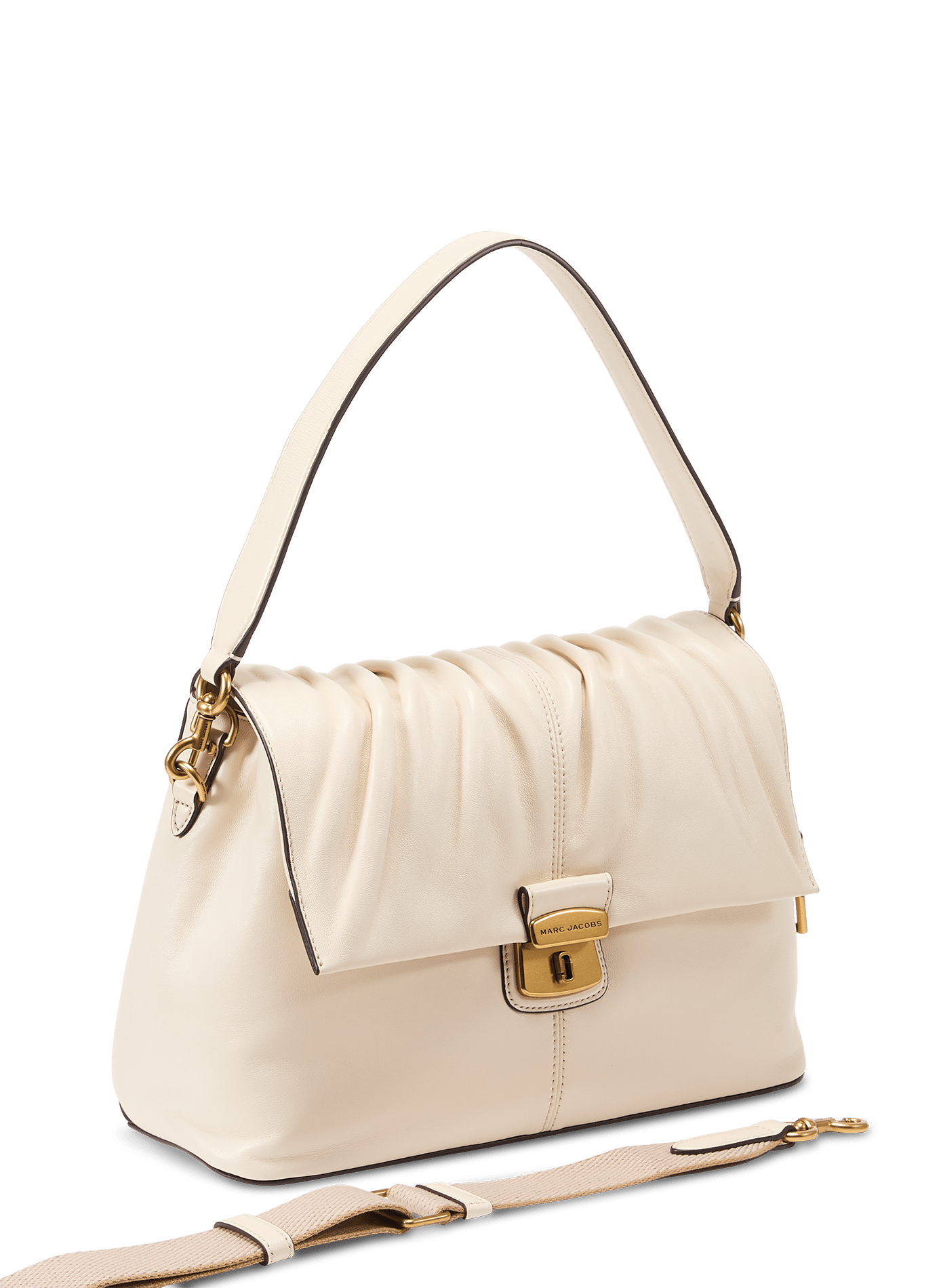 Sac à main The Cristina Messenger en cuir MARC JACOBS Beige