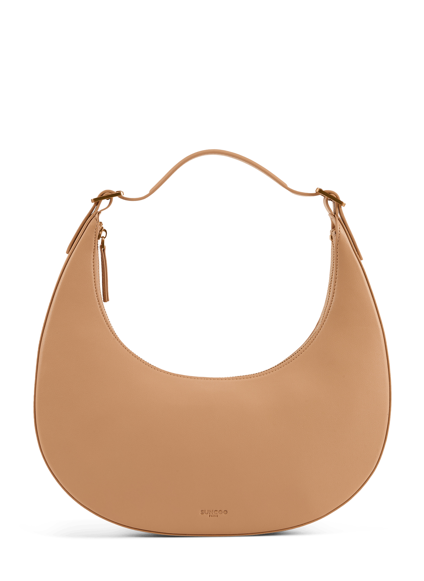 Sac épaule Alba en cuir mélangé SUNCOO Beige