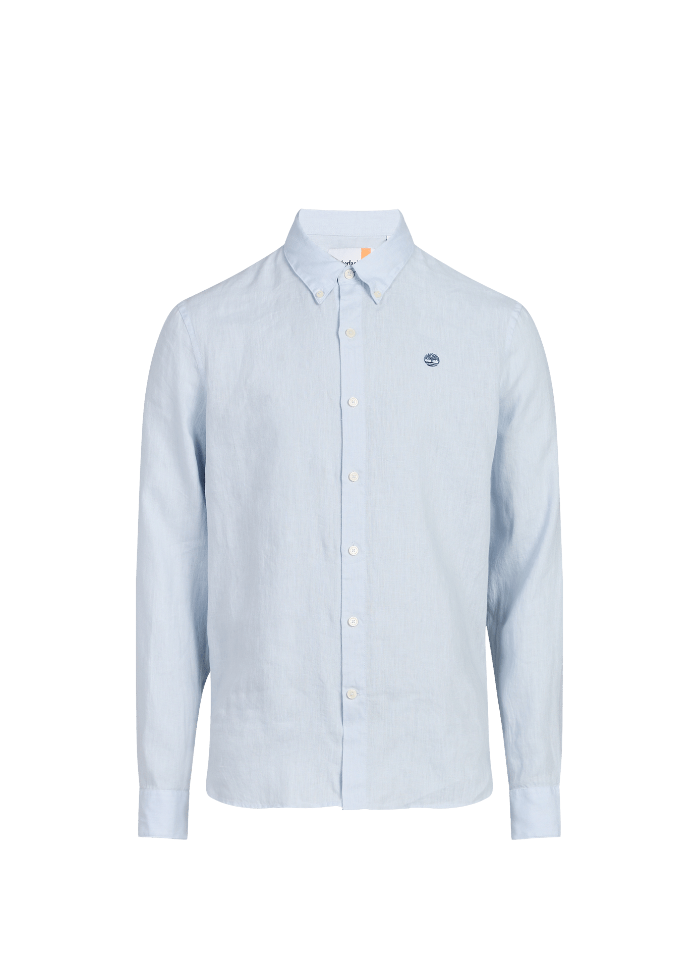 Chemise unie en lin TIMBERLAND Bleu