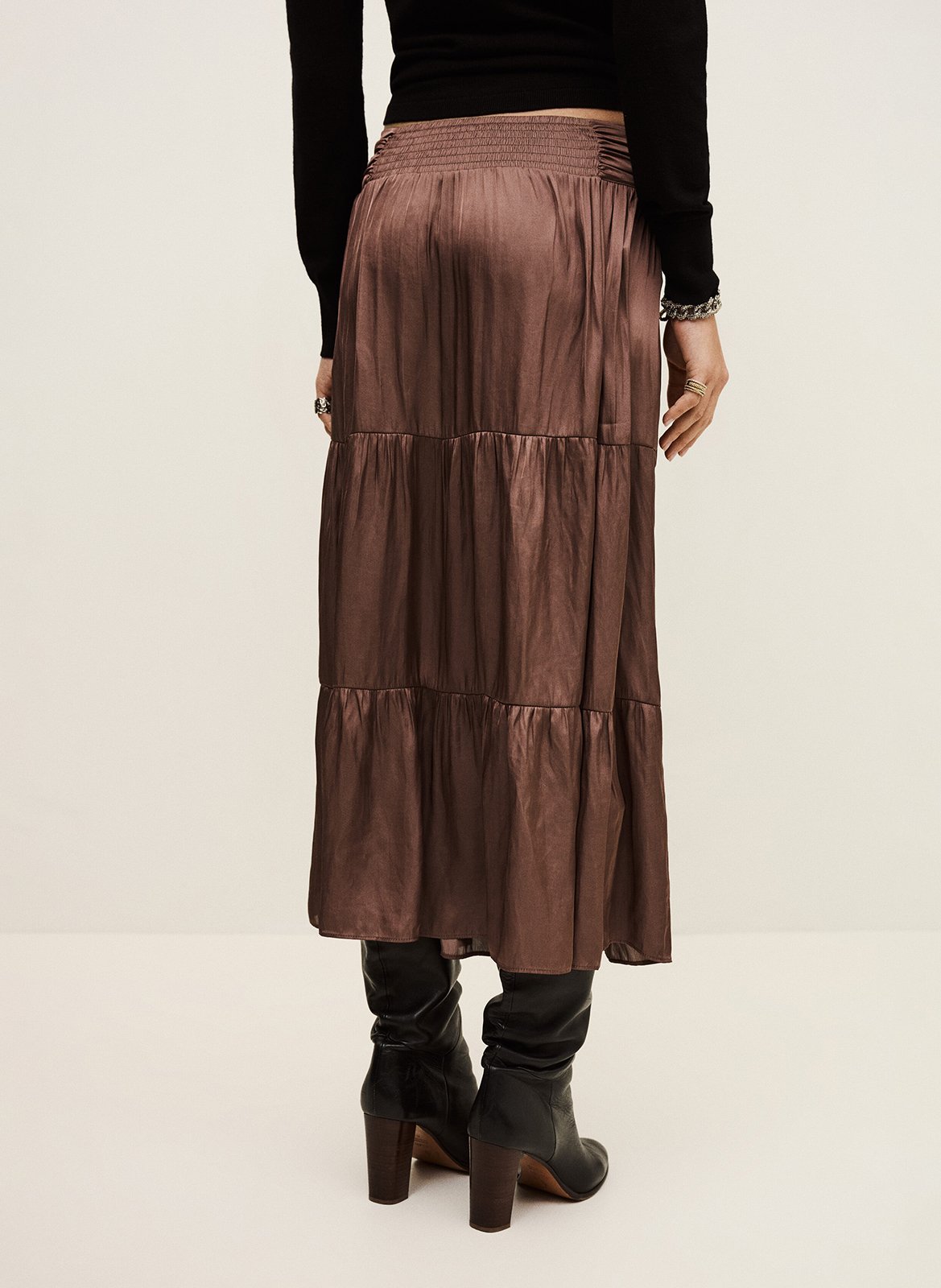 Jupe longue camyla BA&SH Rose