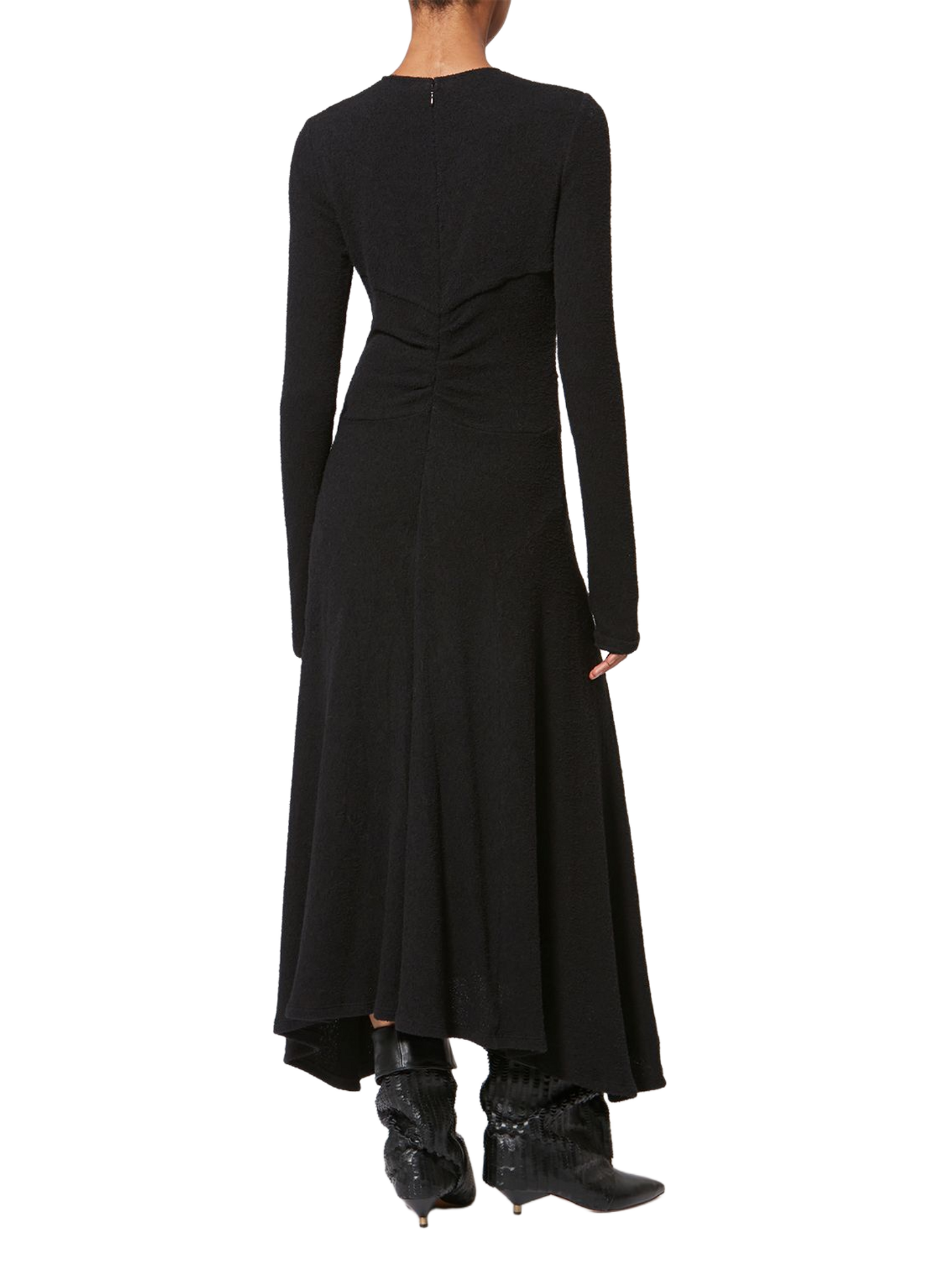 Flared and Asymmetrical Flora Dress ISABEL MARANT Black