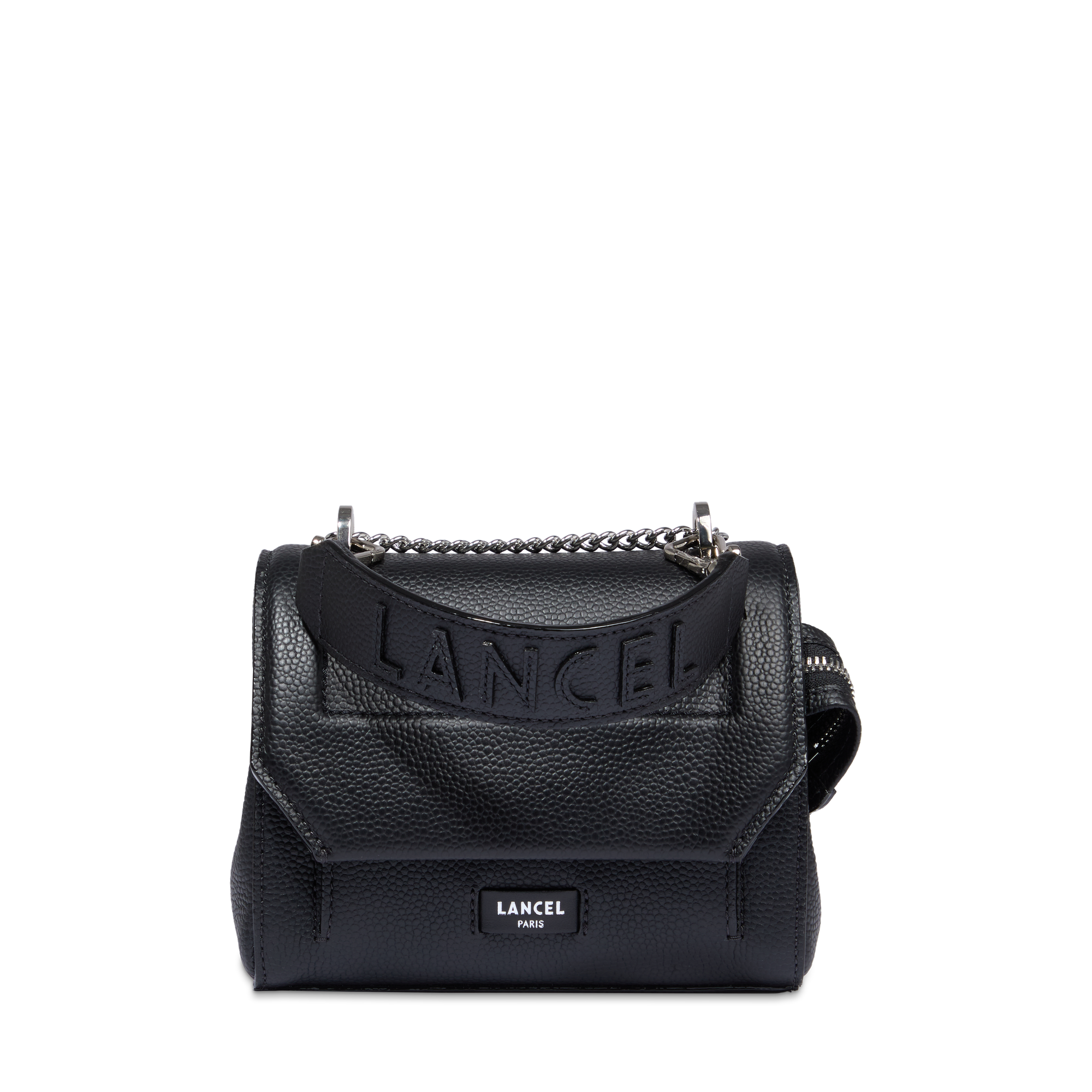 Small ninon flap bag by lancel in leather LANCEL Black