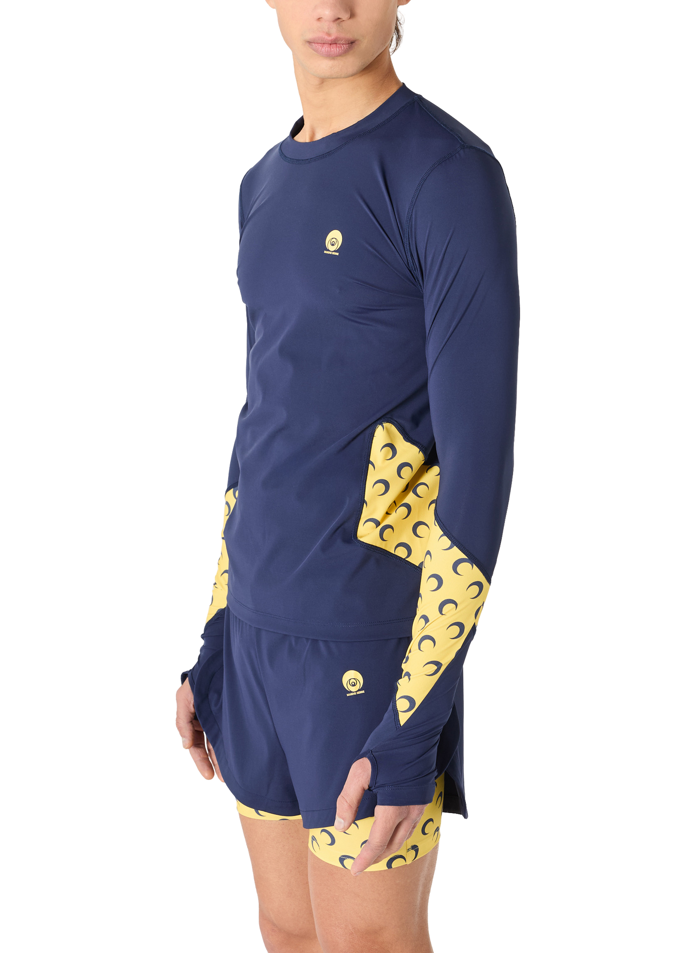 Short athleisure à empiècements moon MARINE SERRE Bleu