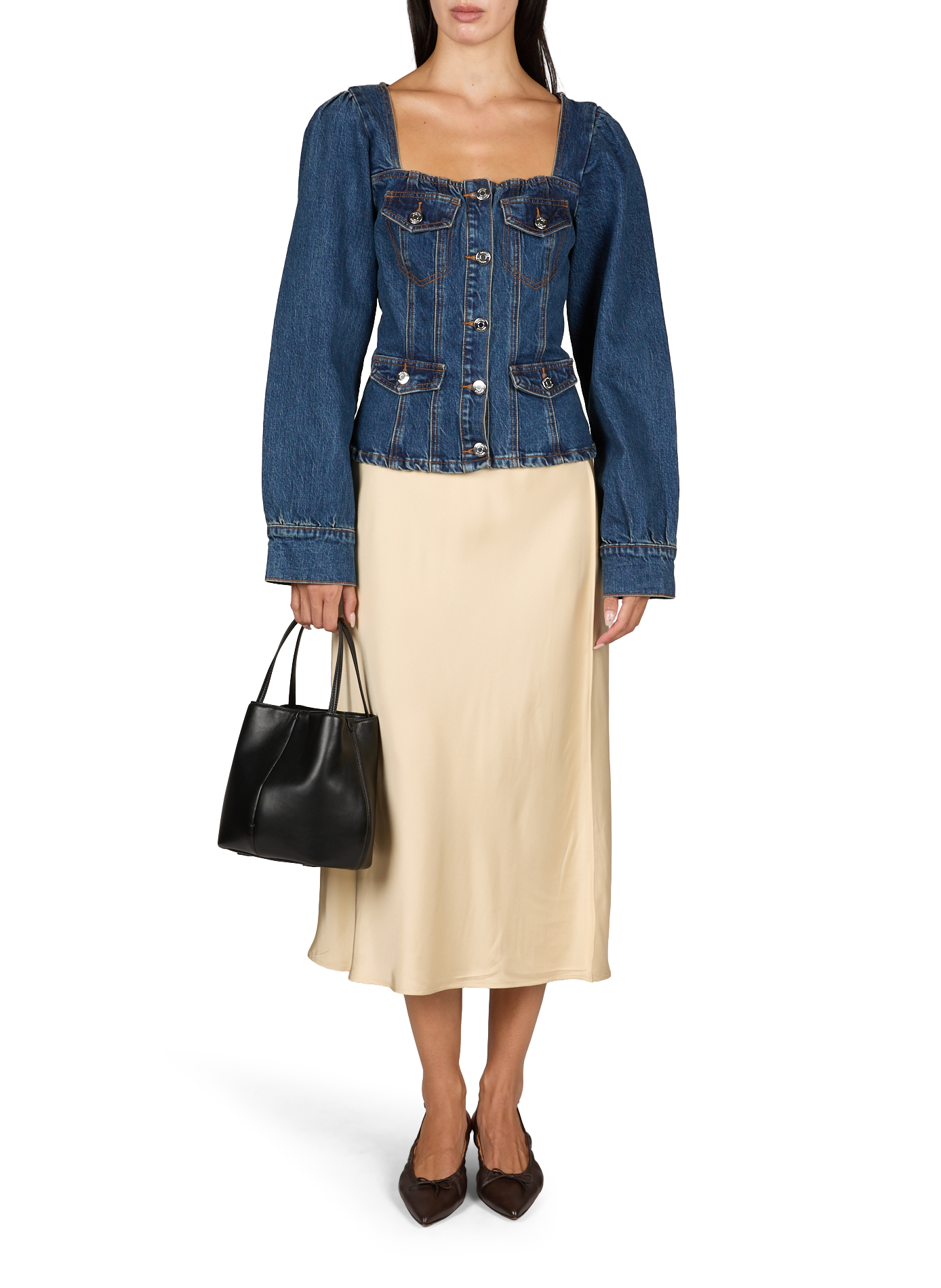 Cleo leather handbag ATELIER DE LUMEN Brown