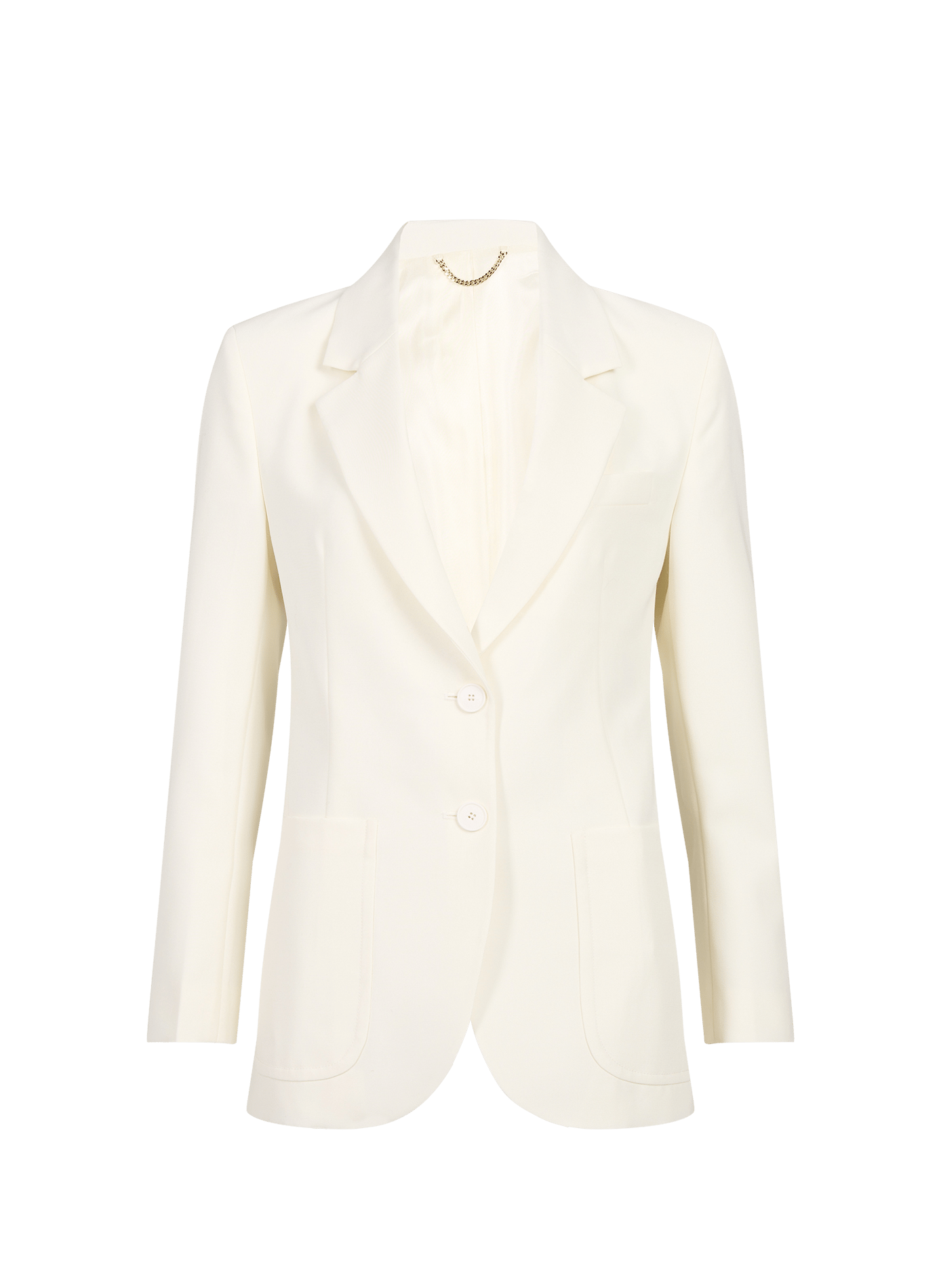 Fitted Katherine wool blend blazer VICTORIA BECKHAM White
