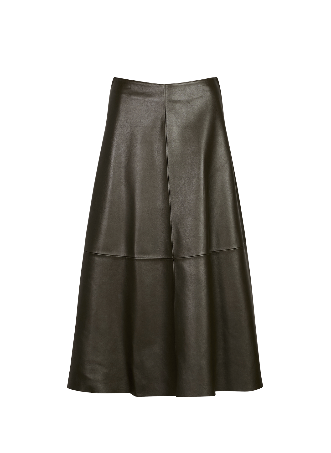 Baid lamb leather midi skirt SAISON 1865