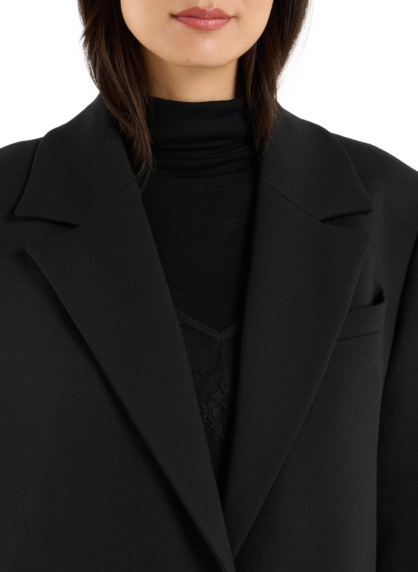 Manteau col tailleur SAISON 1865 Noir