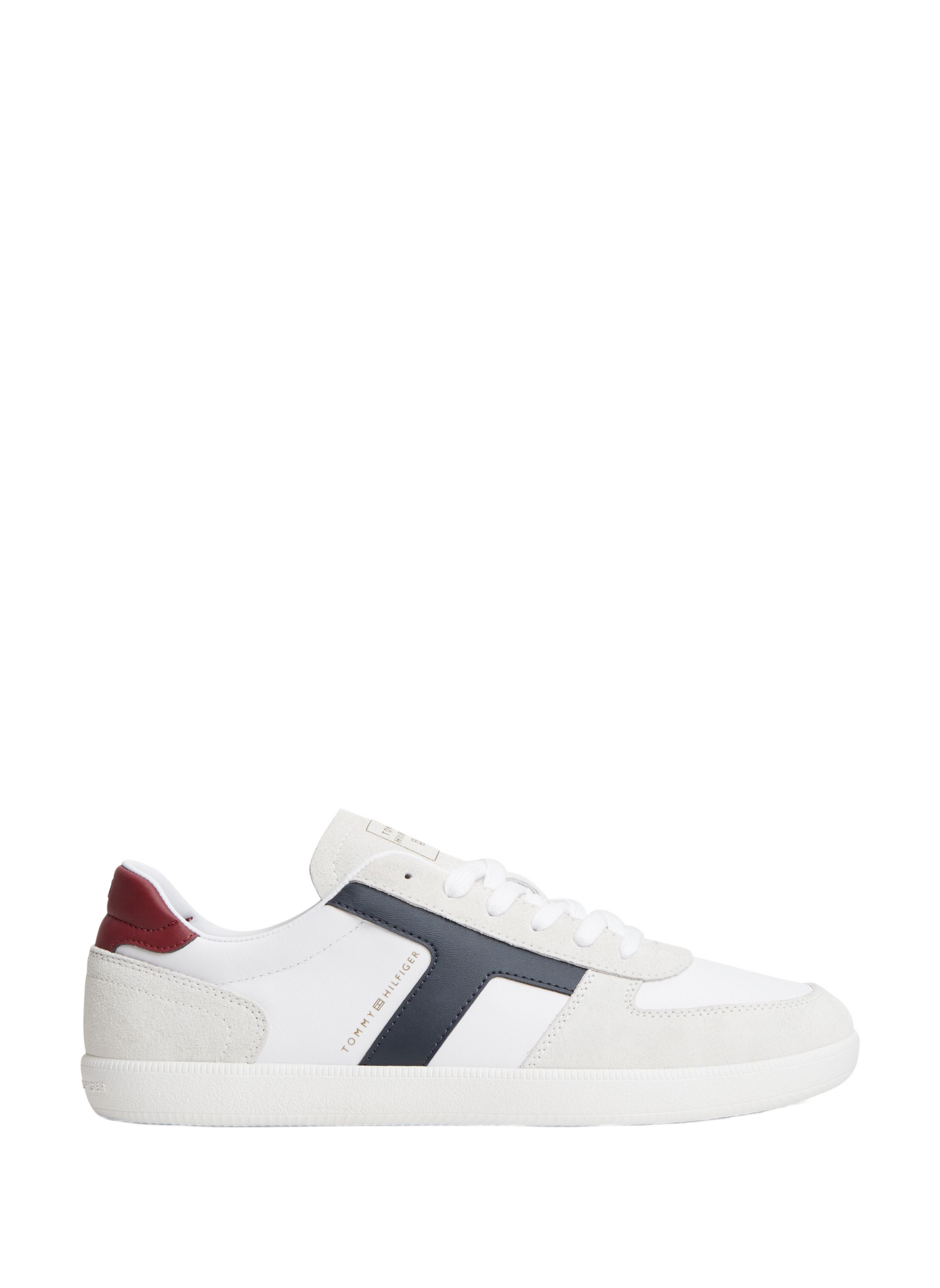 Low-top leather sneakers TOMMY HILFIGER White