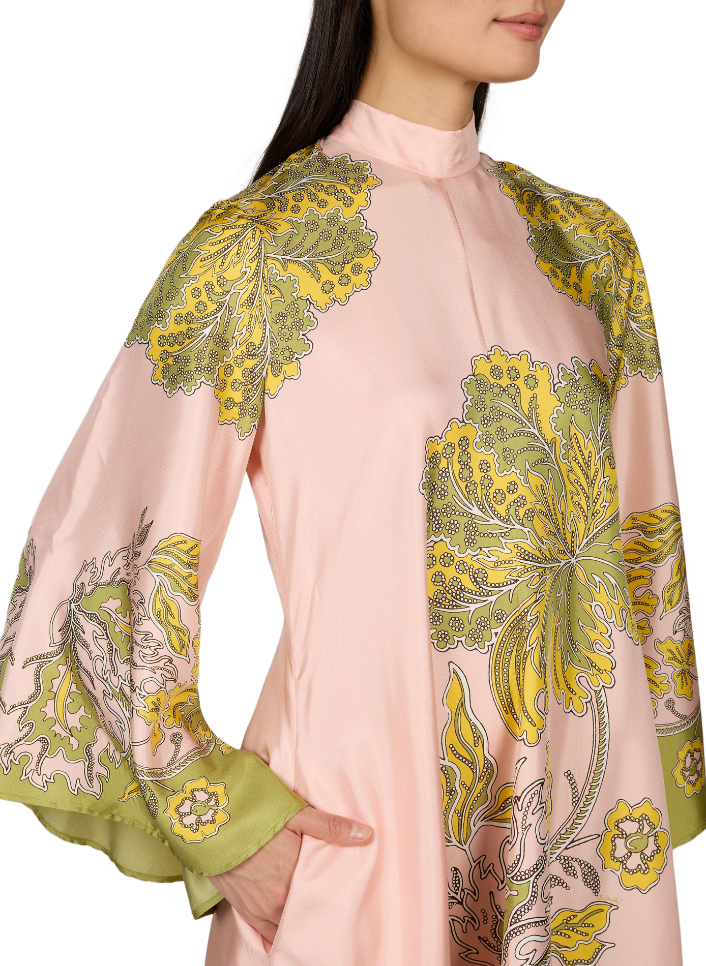 Langes Seidenkleid MAGNIFICO LA DOUBLEJ Rosa