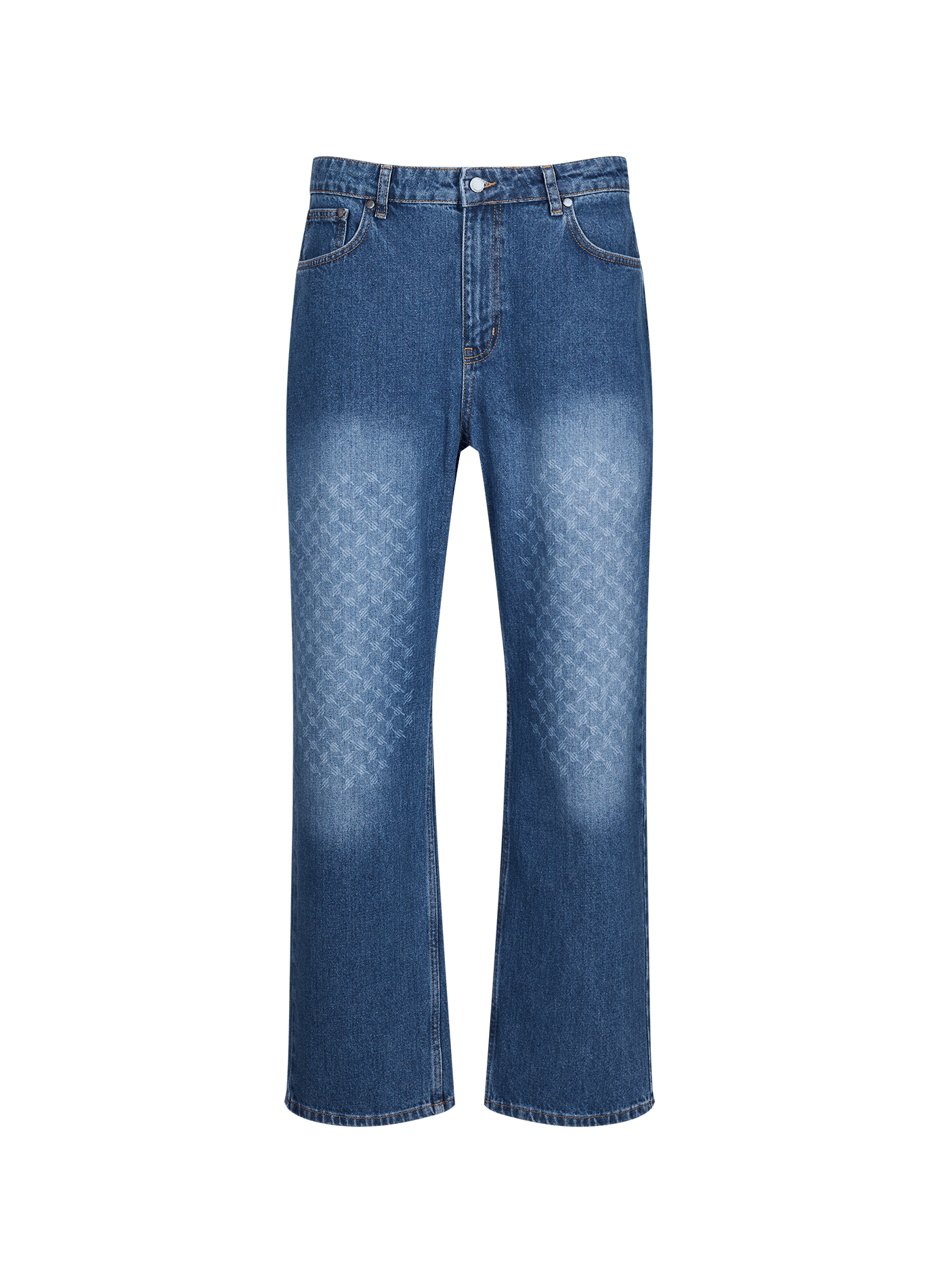 Gerade geschnittene blaue Jeans aus Baumwolle DAILY PAPER Blau