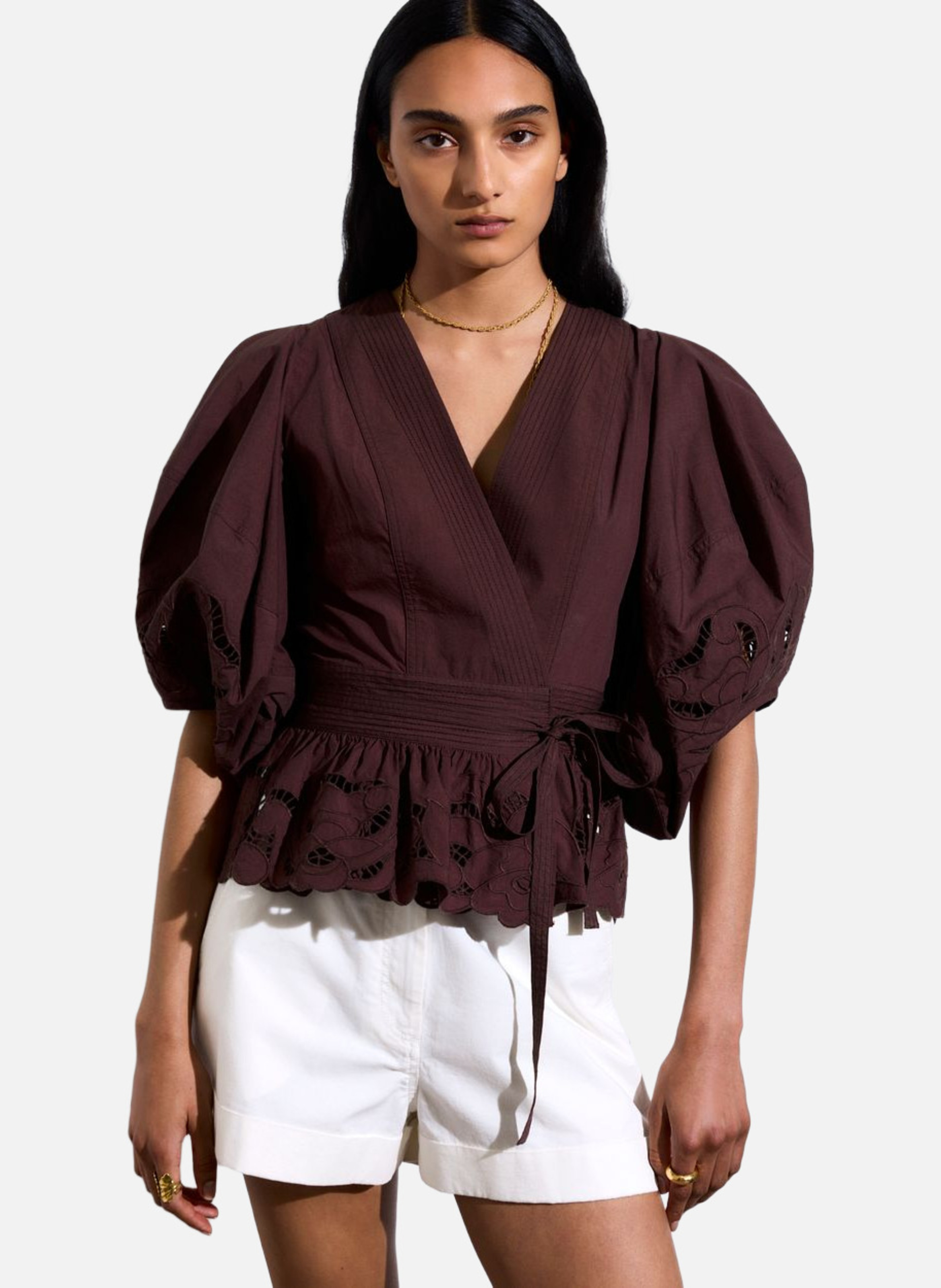 Blouse gunner VANESSA BRUNO Marron