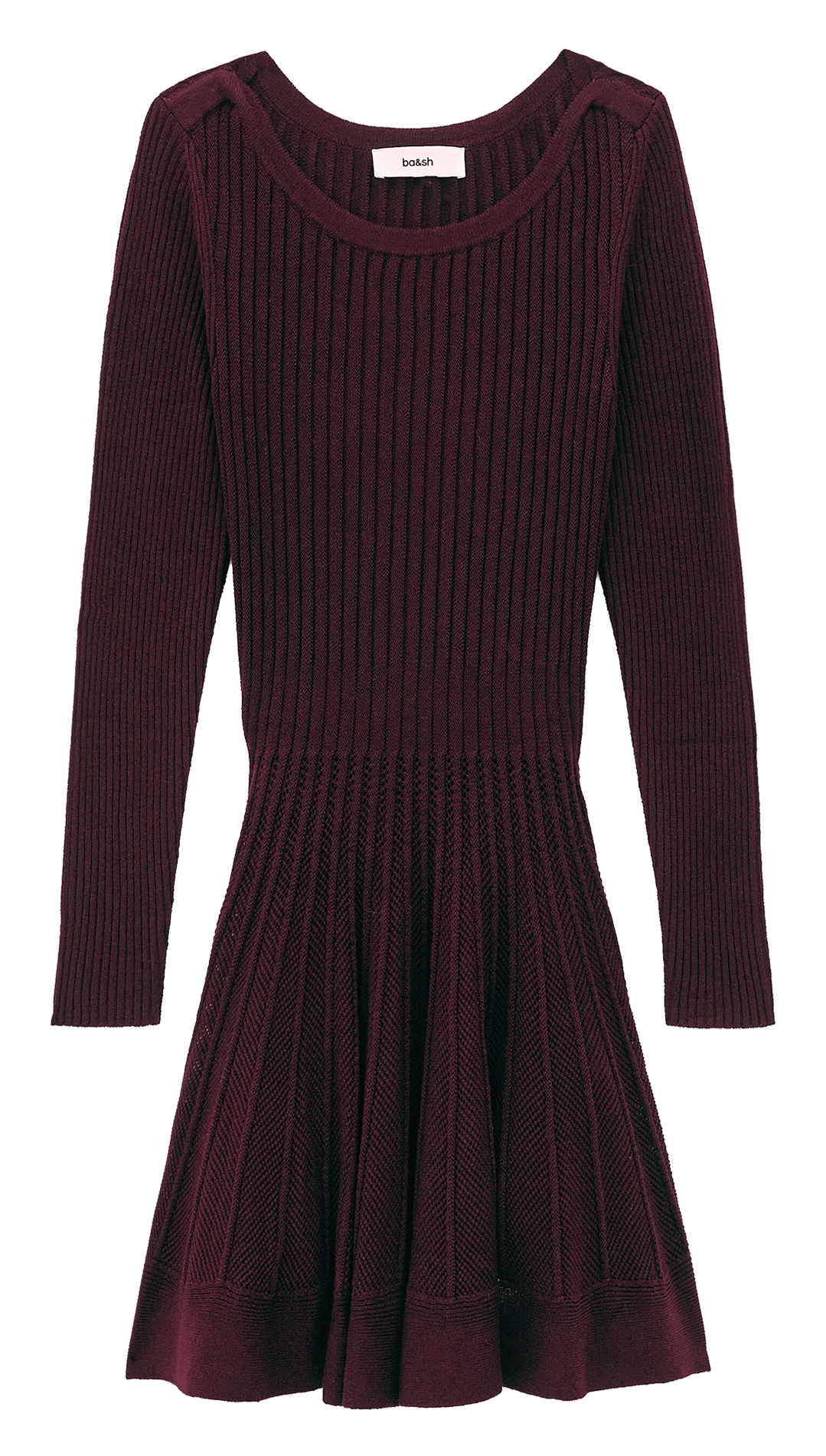 Robe courte manches longues paola BA&SH Violet