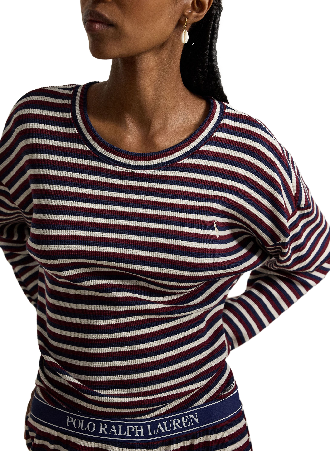 Ensemble de pyjama rayé en coton mélangé  POLO RALPH LAUREN Multicolore