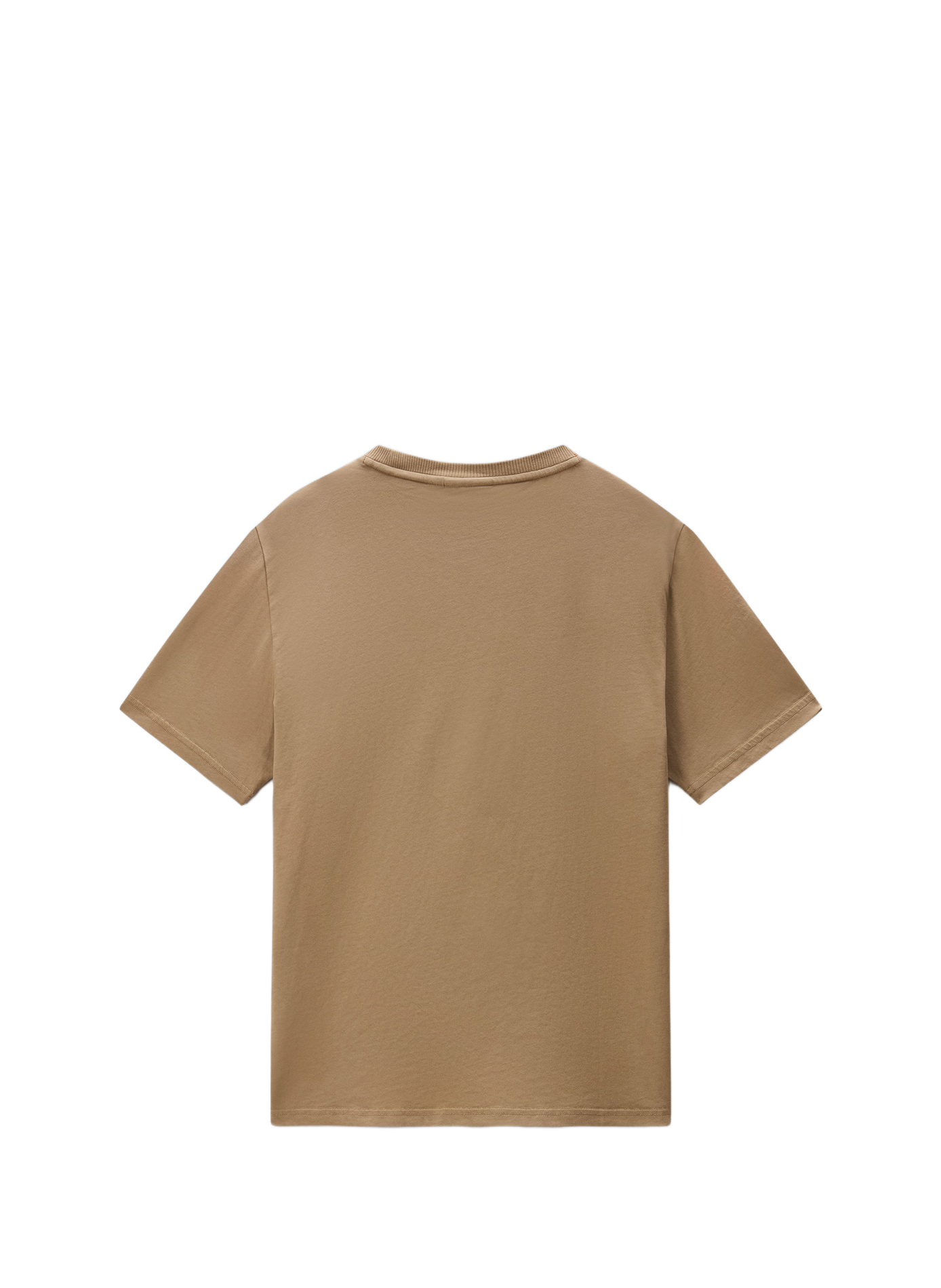 Round-neck cotton T-shirt NAPAPIJRI Brown