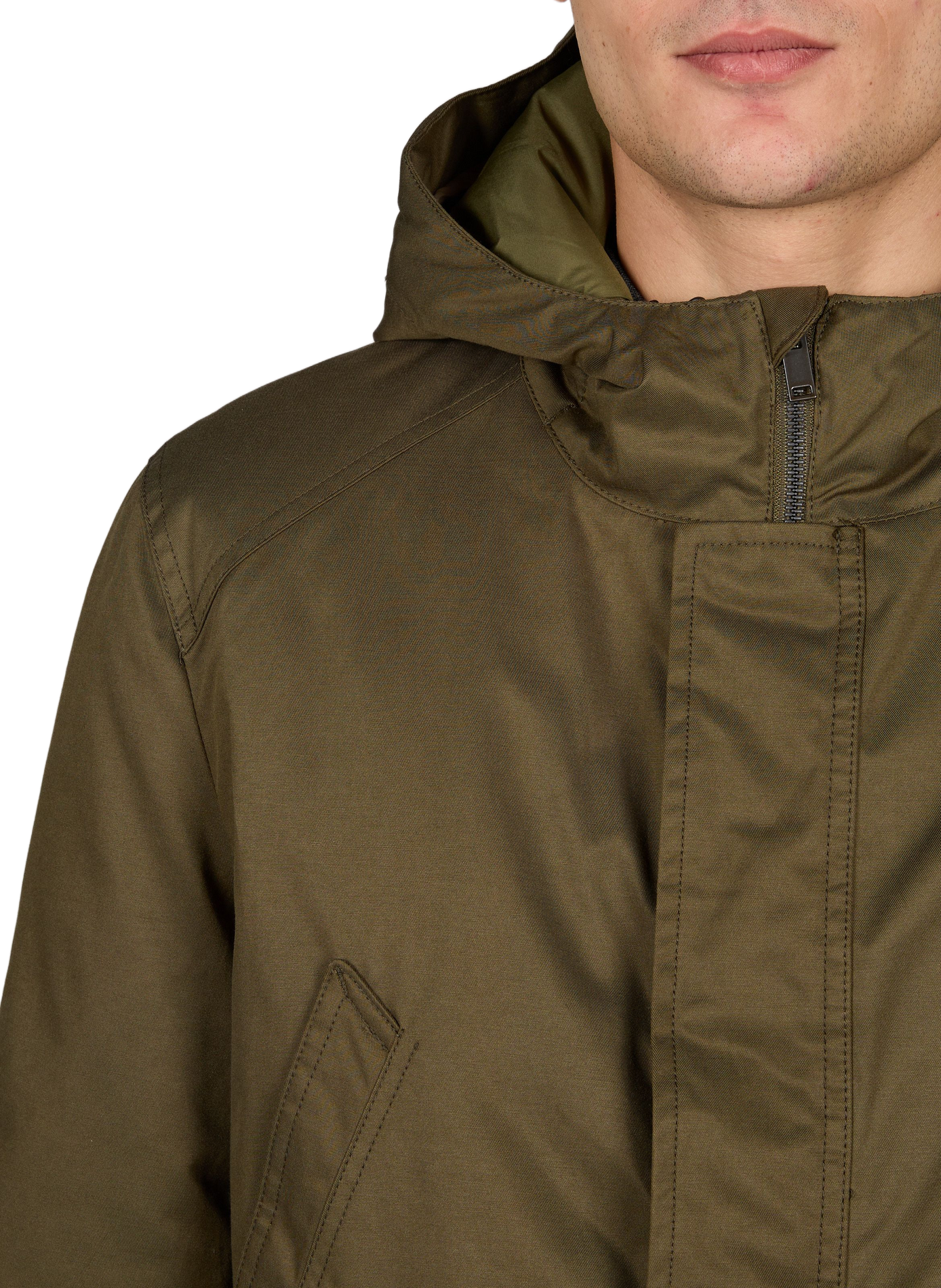 Gerade, einfarbige Parka mit Kapuze LAFAURIE Khaki