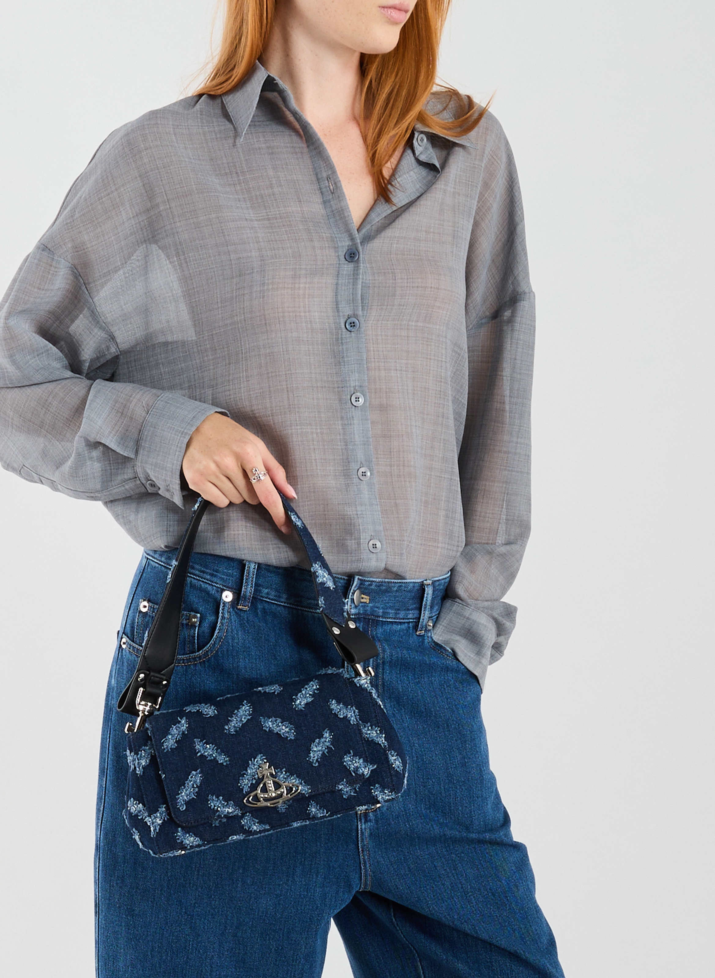 Jeans Handtasche VIVIENNE WESTWOOD Blau