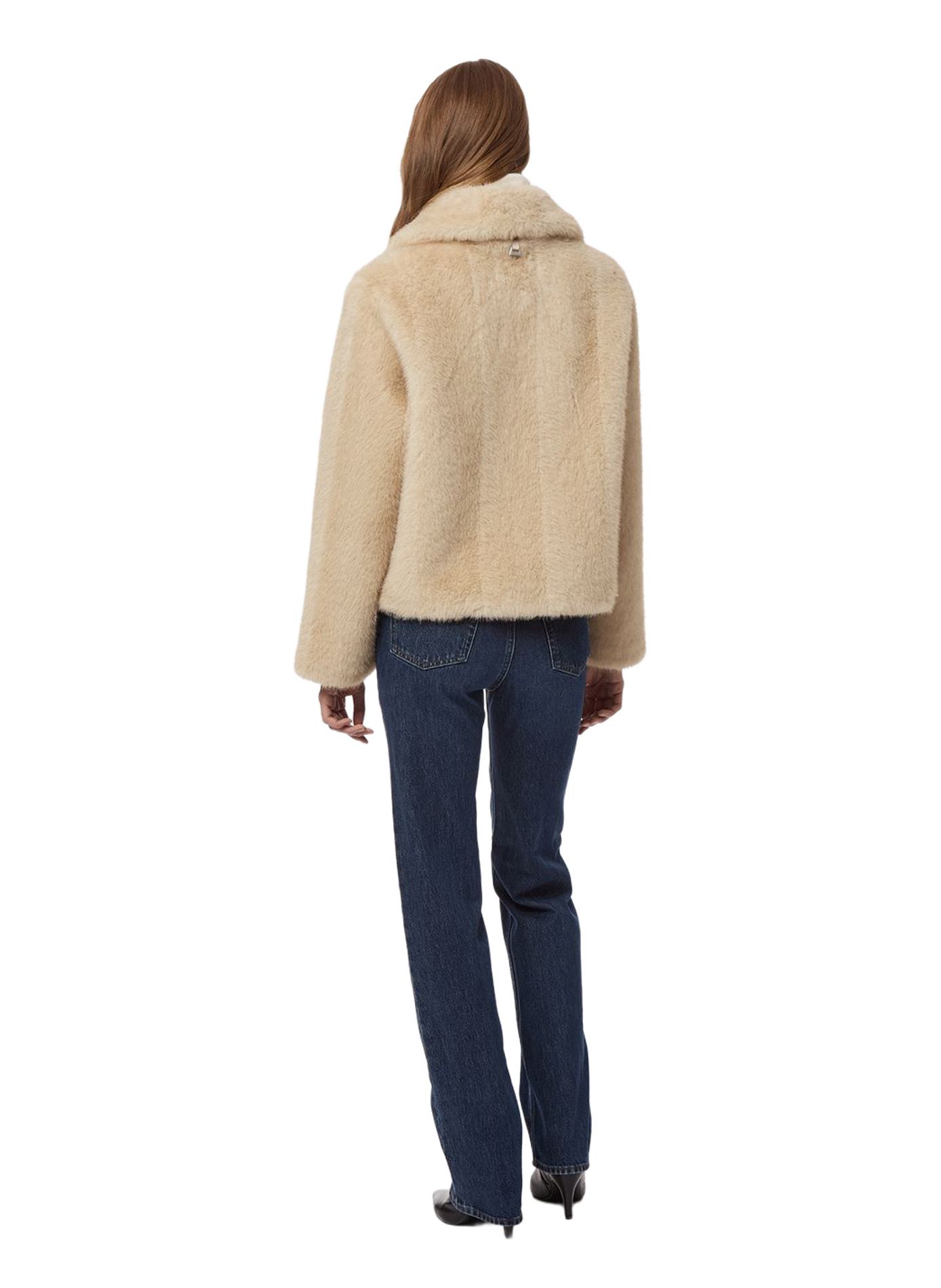 Coat with classic fur collar | Beige APPARIS Women