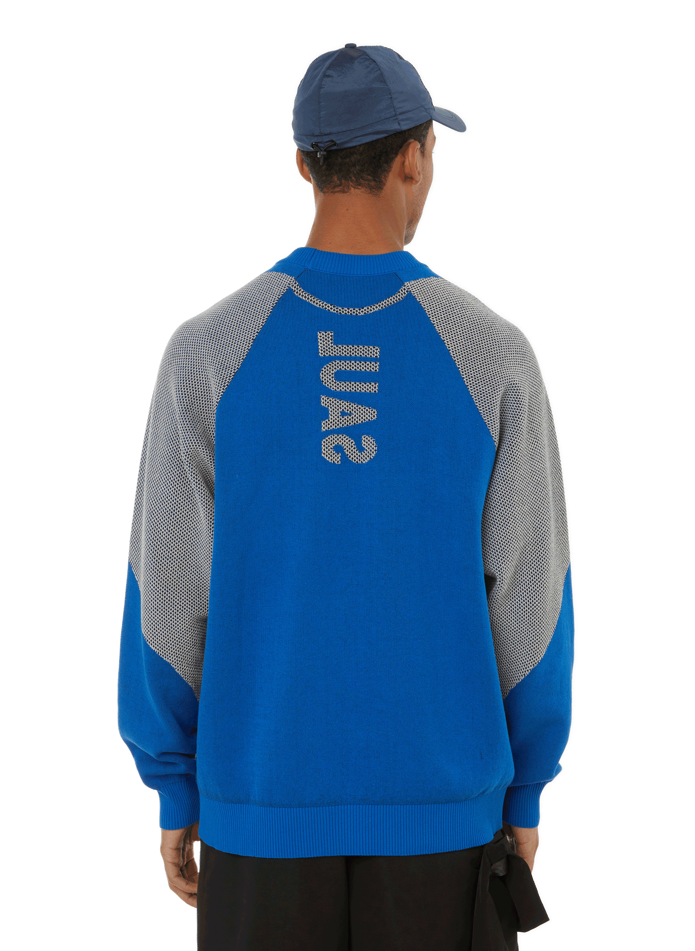 Pull ample en maille SAUL NASH Bleu