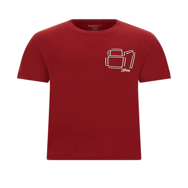 Guess Cotton T-shirt In Red