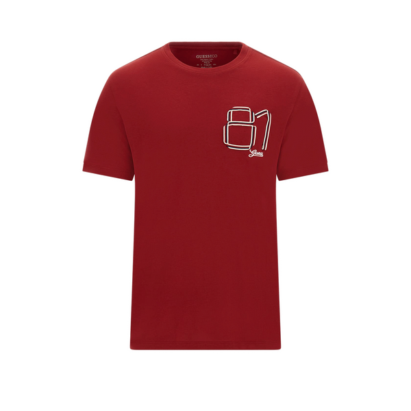 Guess Cotton T-shirt In Red