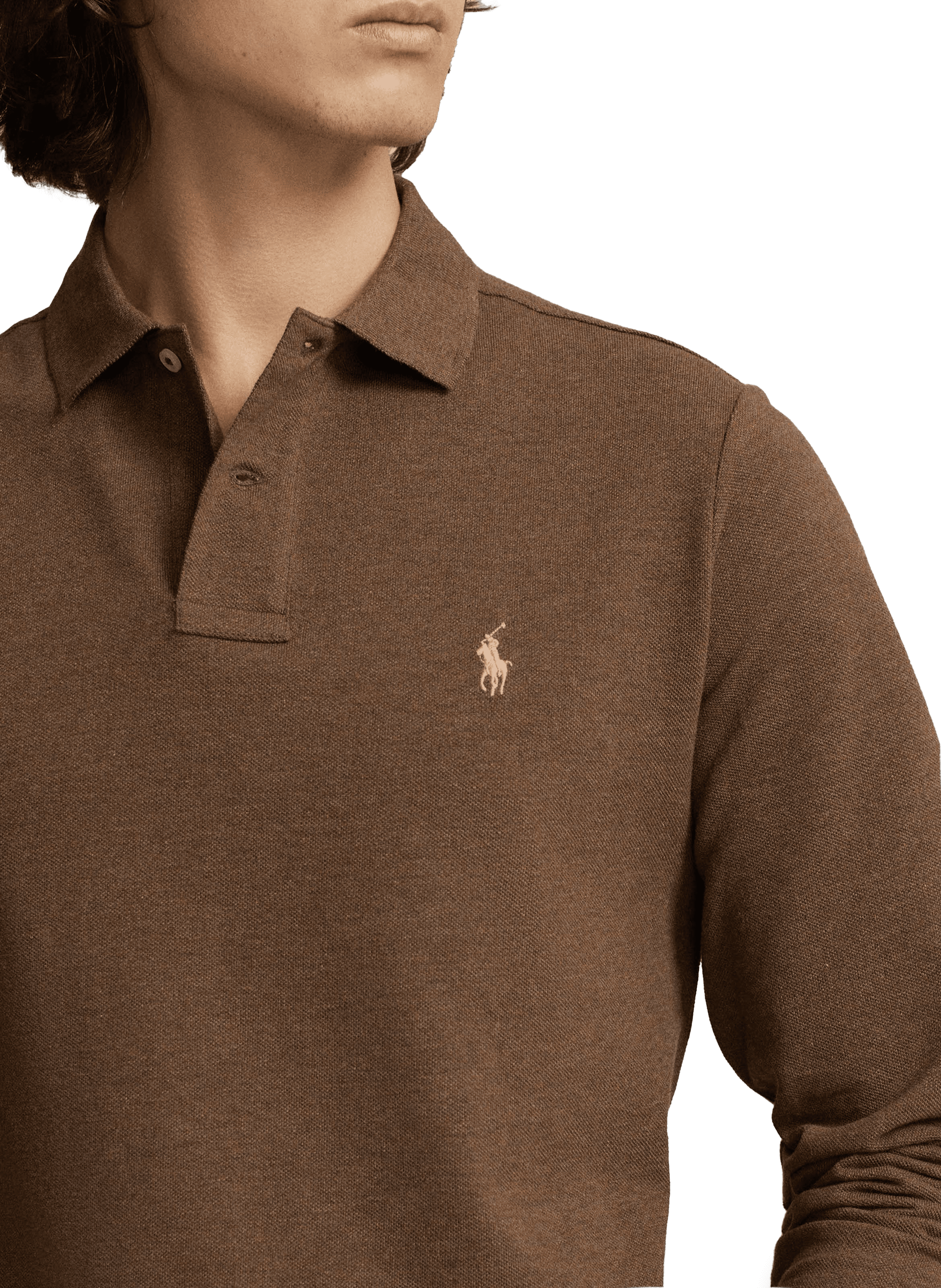 Polo en coton POLO RALPH LAUREN Marron
