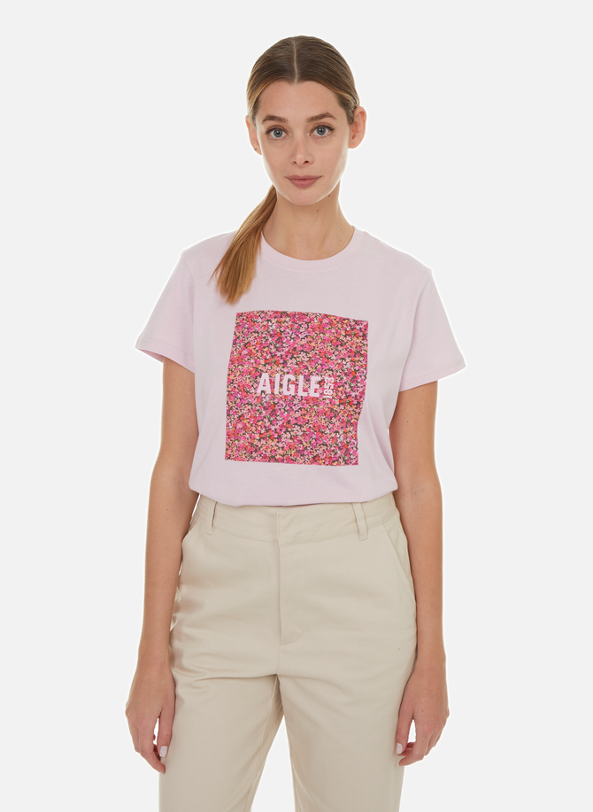 Printed cotton T-shirt AIGLE