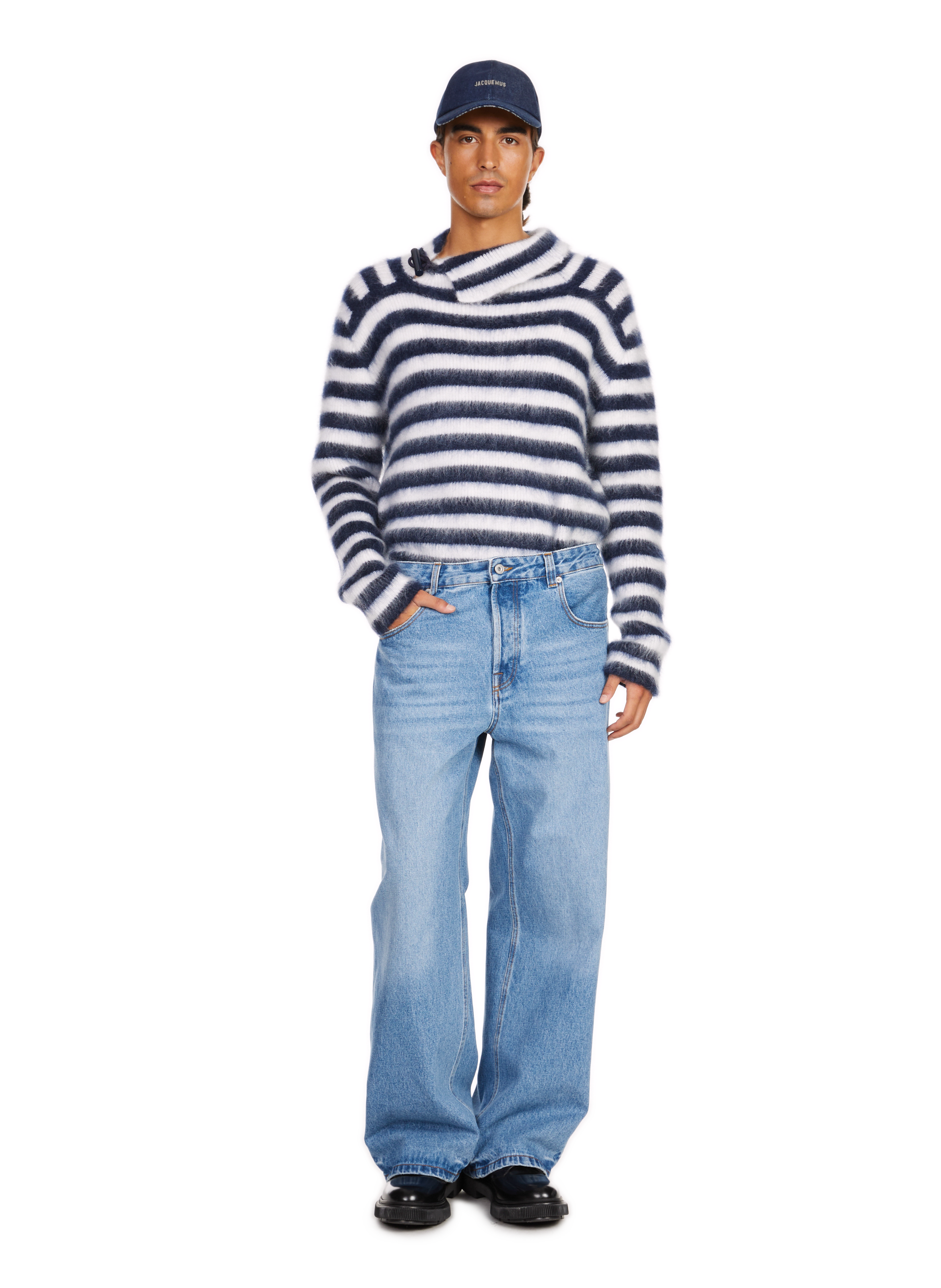 The wide leg denim JACQUEMUS Blue