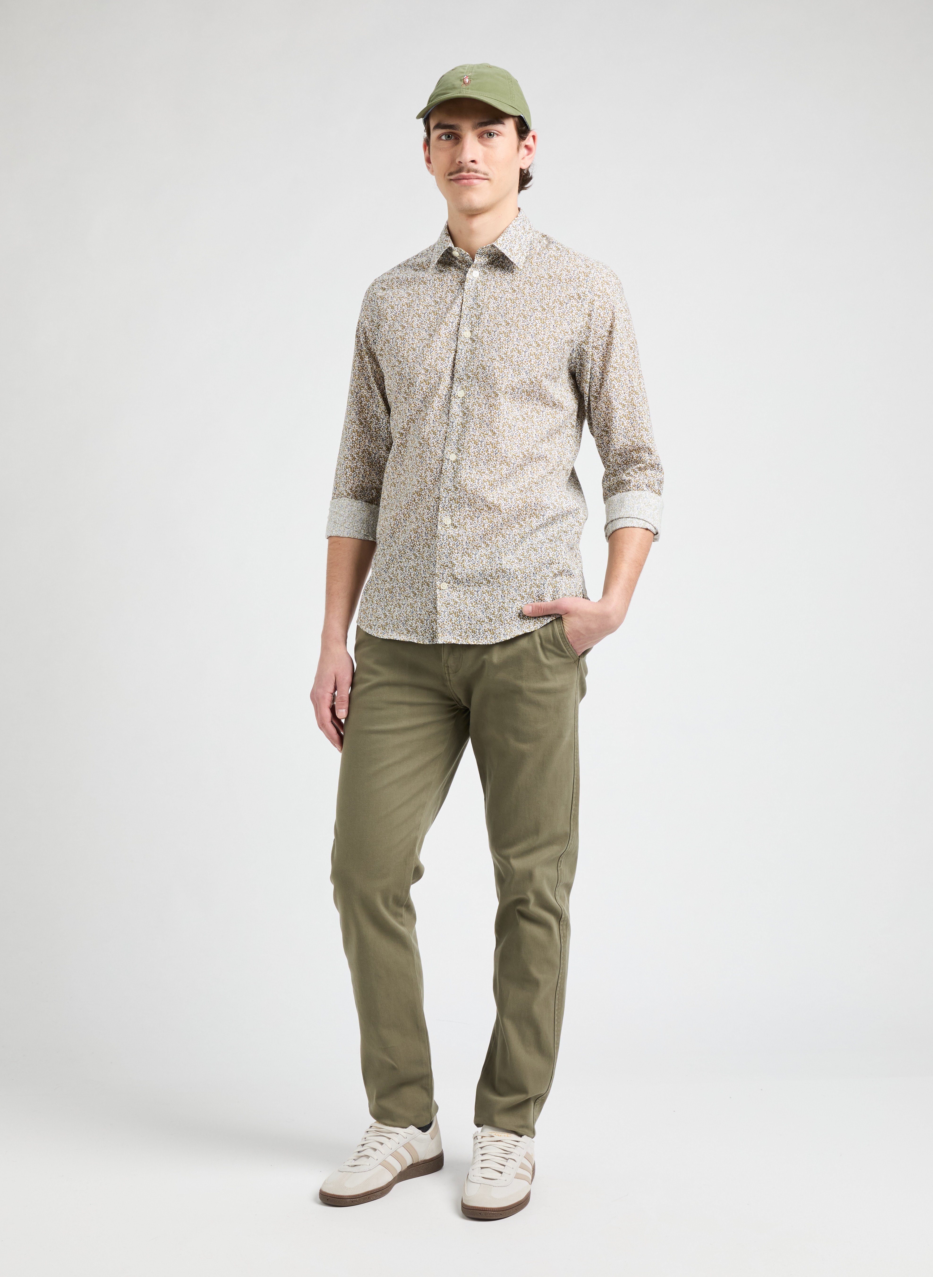 Chemise à motif  Jaune