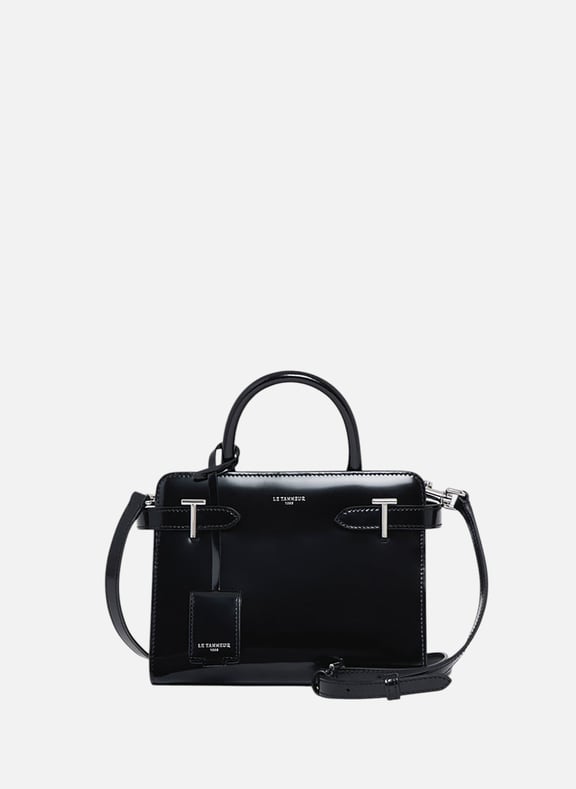 Petit sac à main emilie en cuir verni Noir by LE TANNEUR LE TANNEUR Petit sac à main emilie en cuir verni Noir