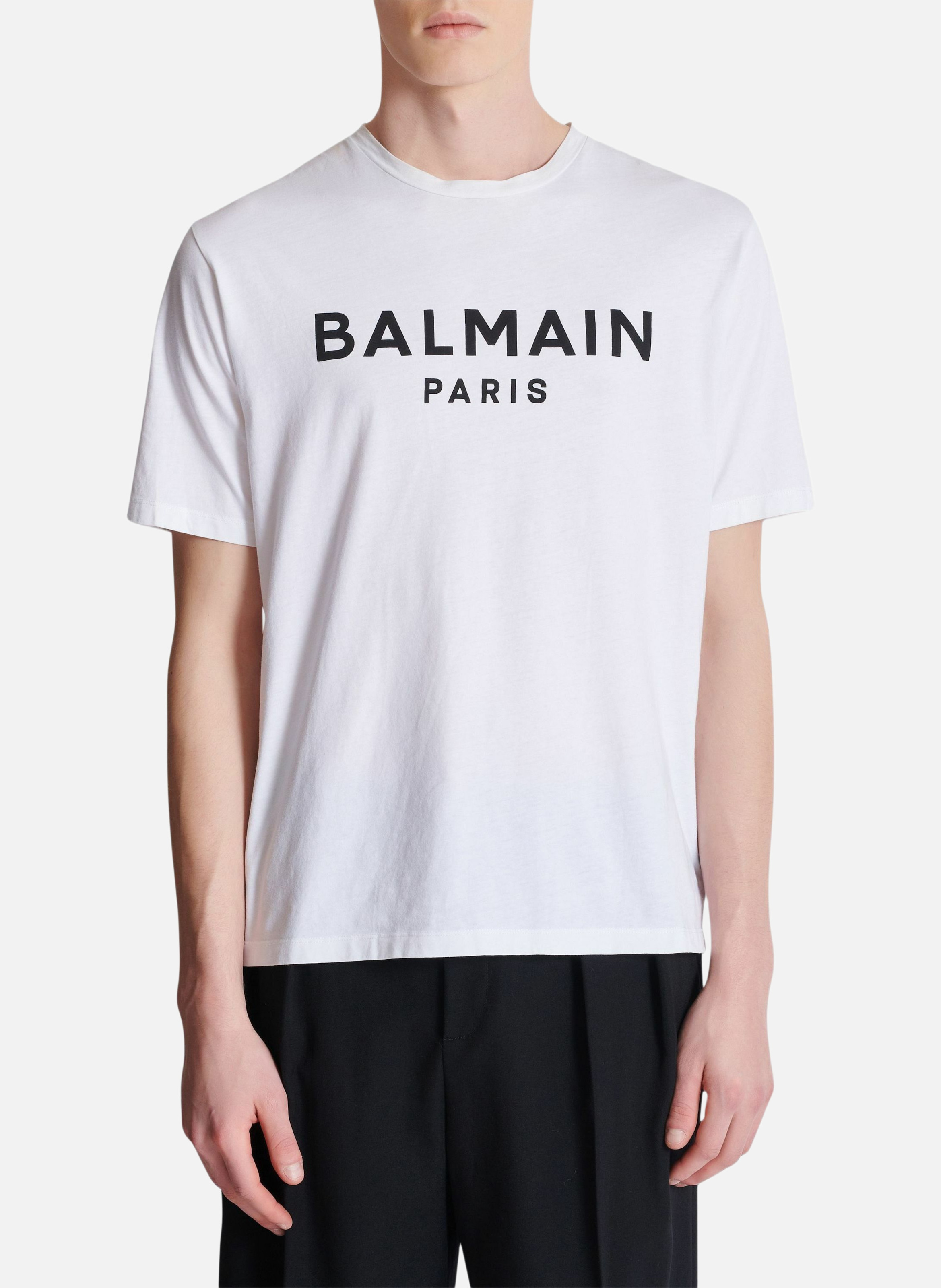 T-shirt imprimé balmain paris BALMAIN Blanc
