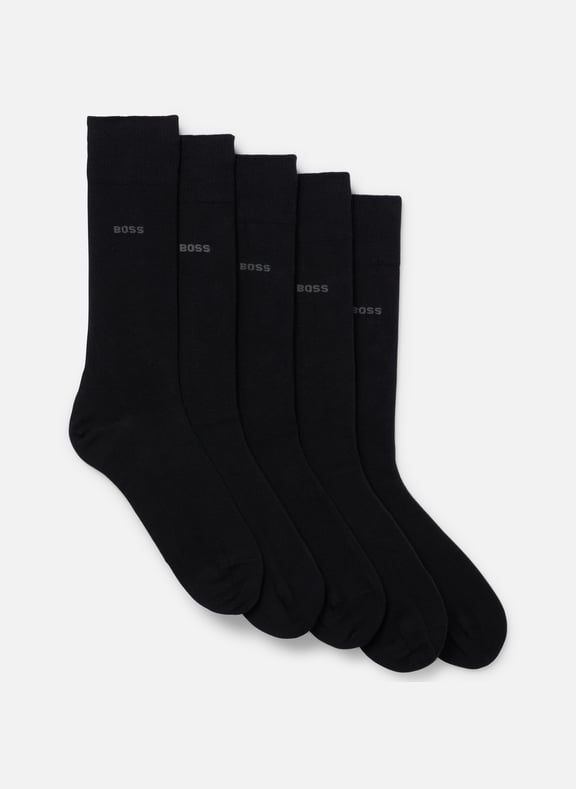 Lot de quatre paires de chaussettes Noir by BOSS BOSS Lot de quatre paires de chaussettes Noir
