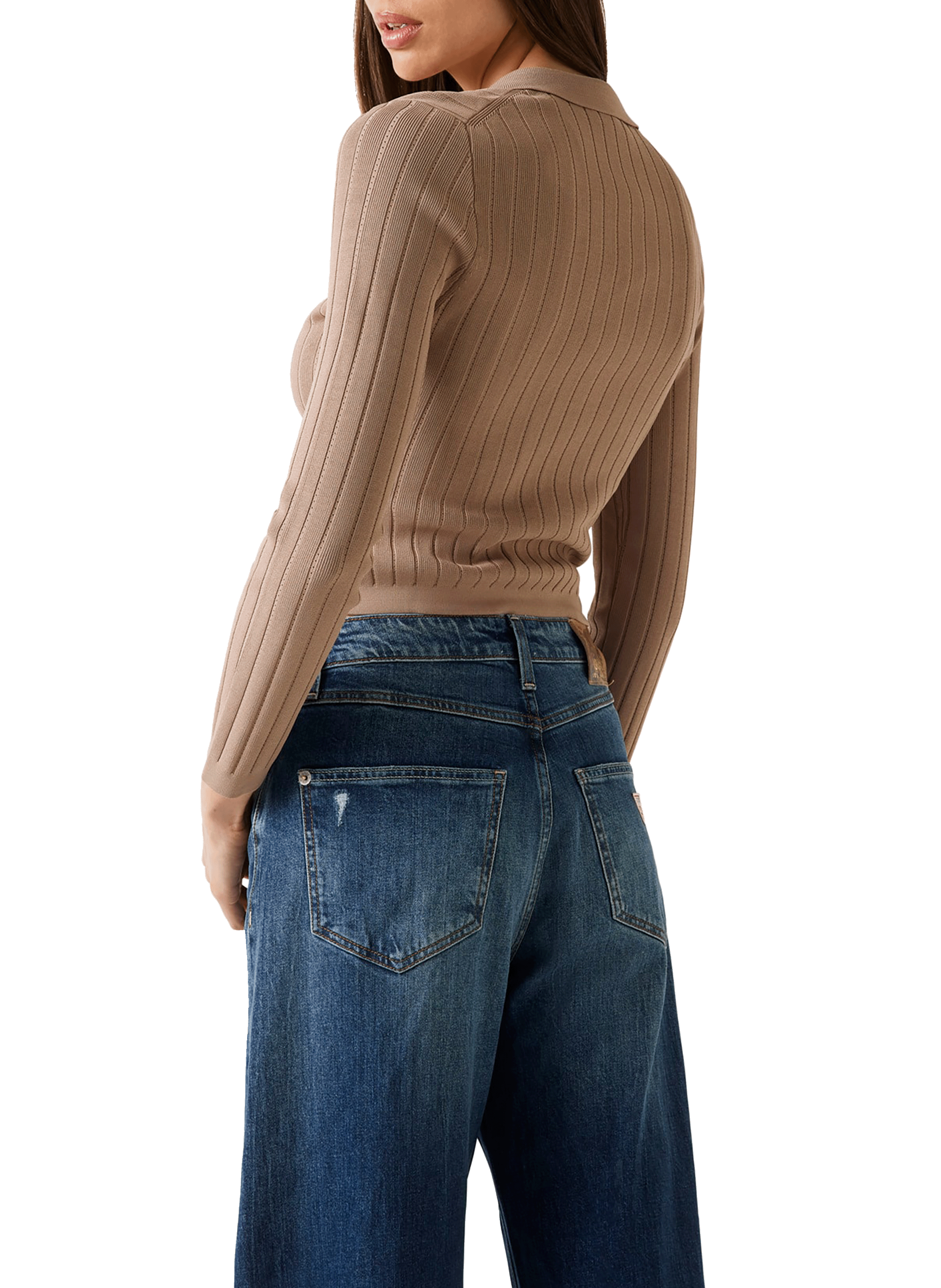 Black knit top - The Spy Uniform GUESS Brown