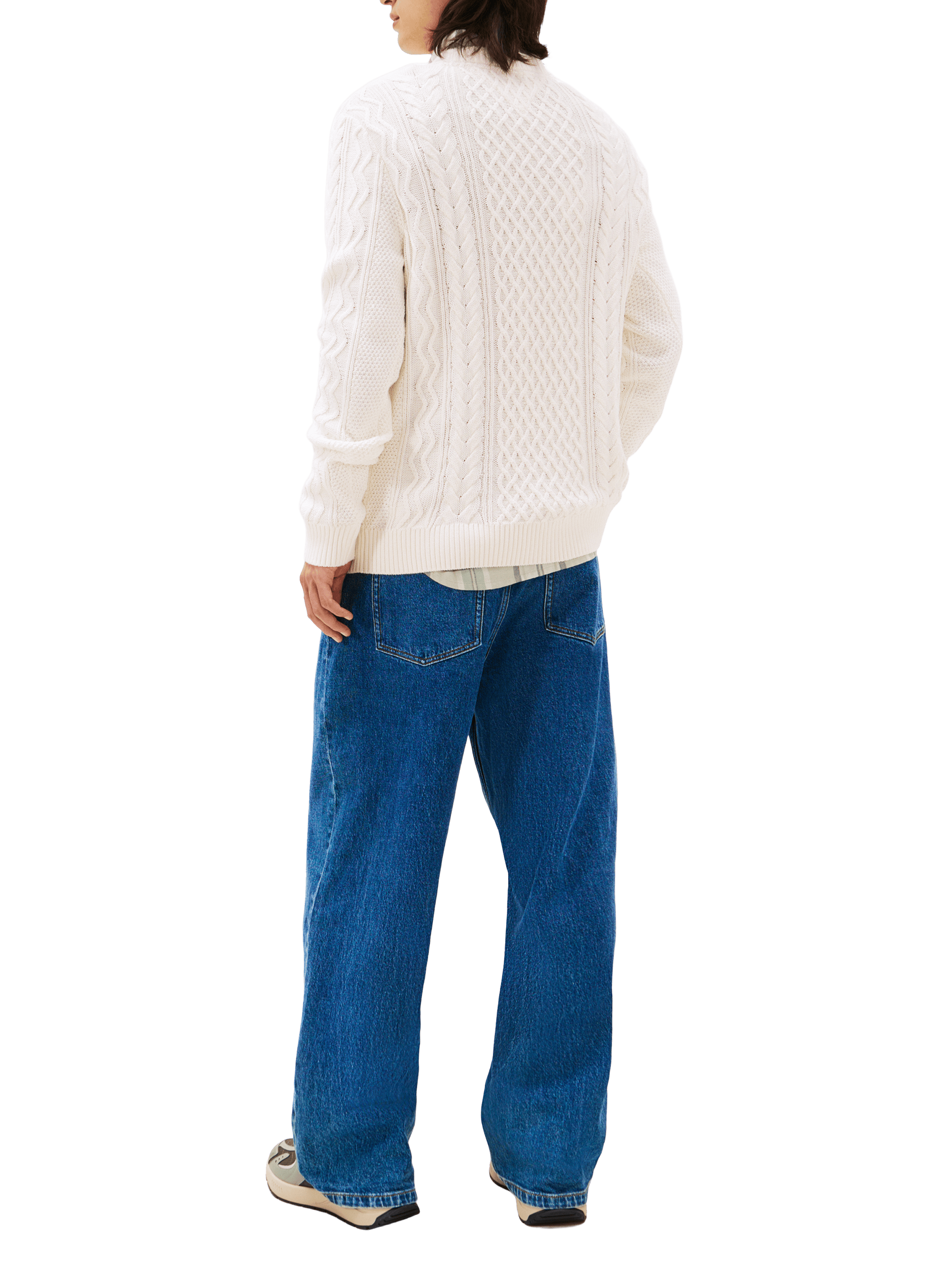Cable knit jumper TOMMY HILFIGER White