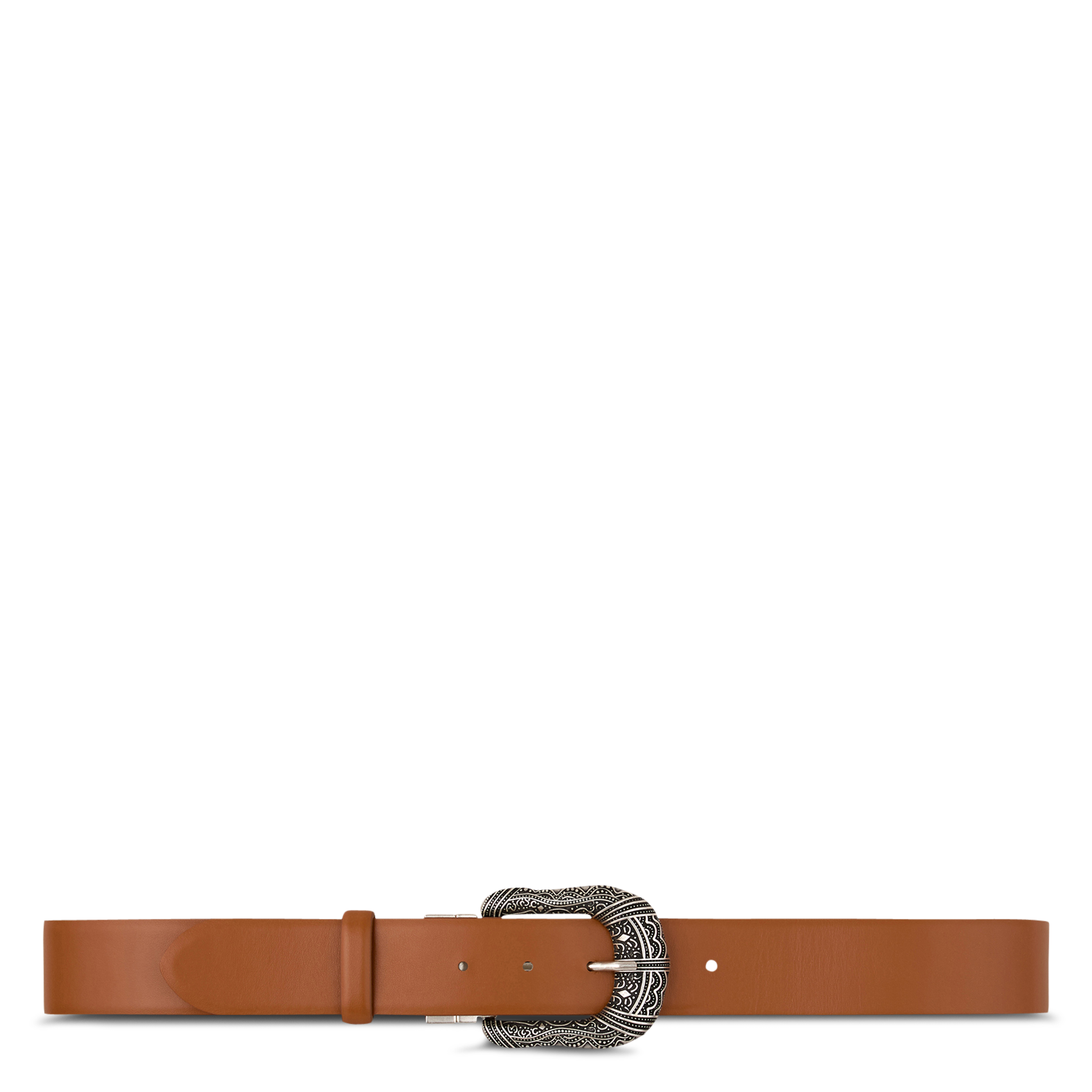 Ceinture en cuir brasta BA&SH Marron