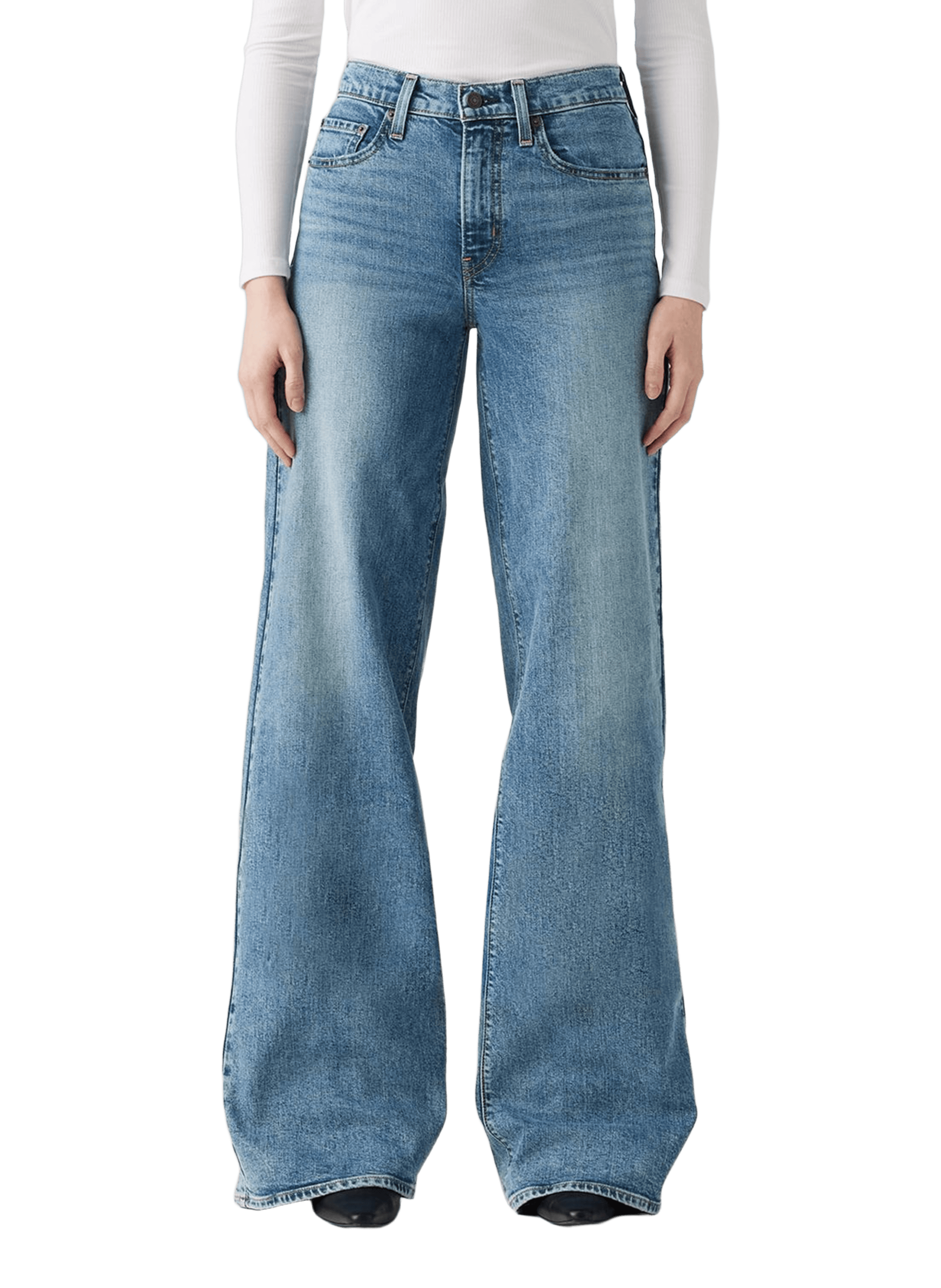 LEVI'S Jean wide leg Bleu