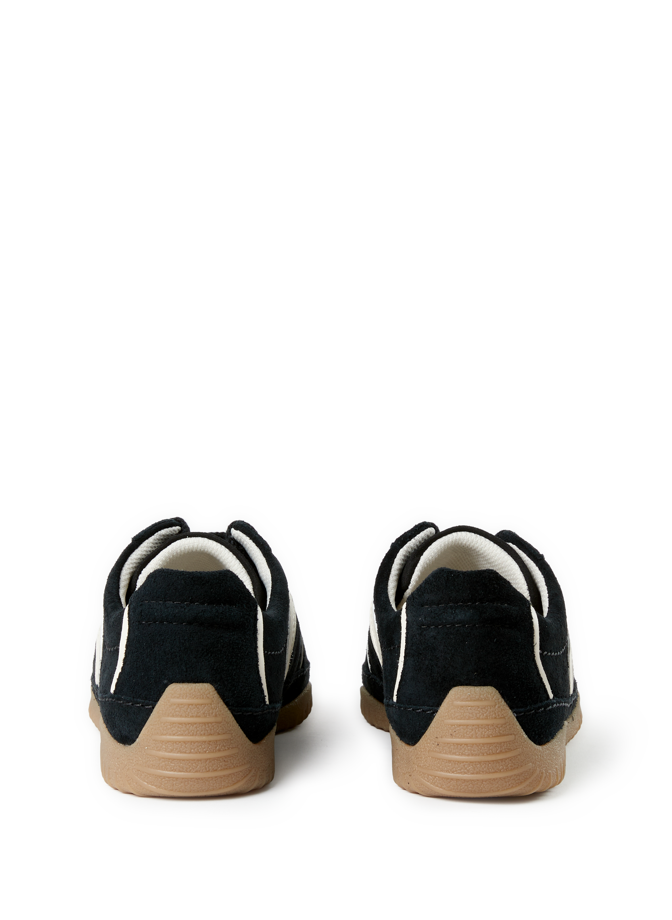 Bi-material leather sneakers CLARKS Black