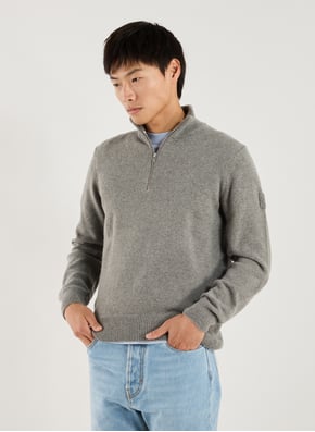Pull col zippé en laine AIGLE Pull col zippé en laine AIGLE