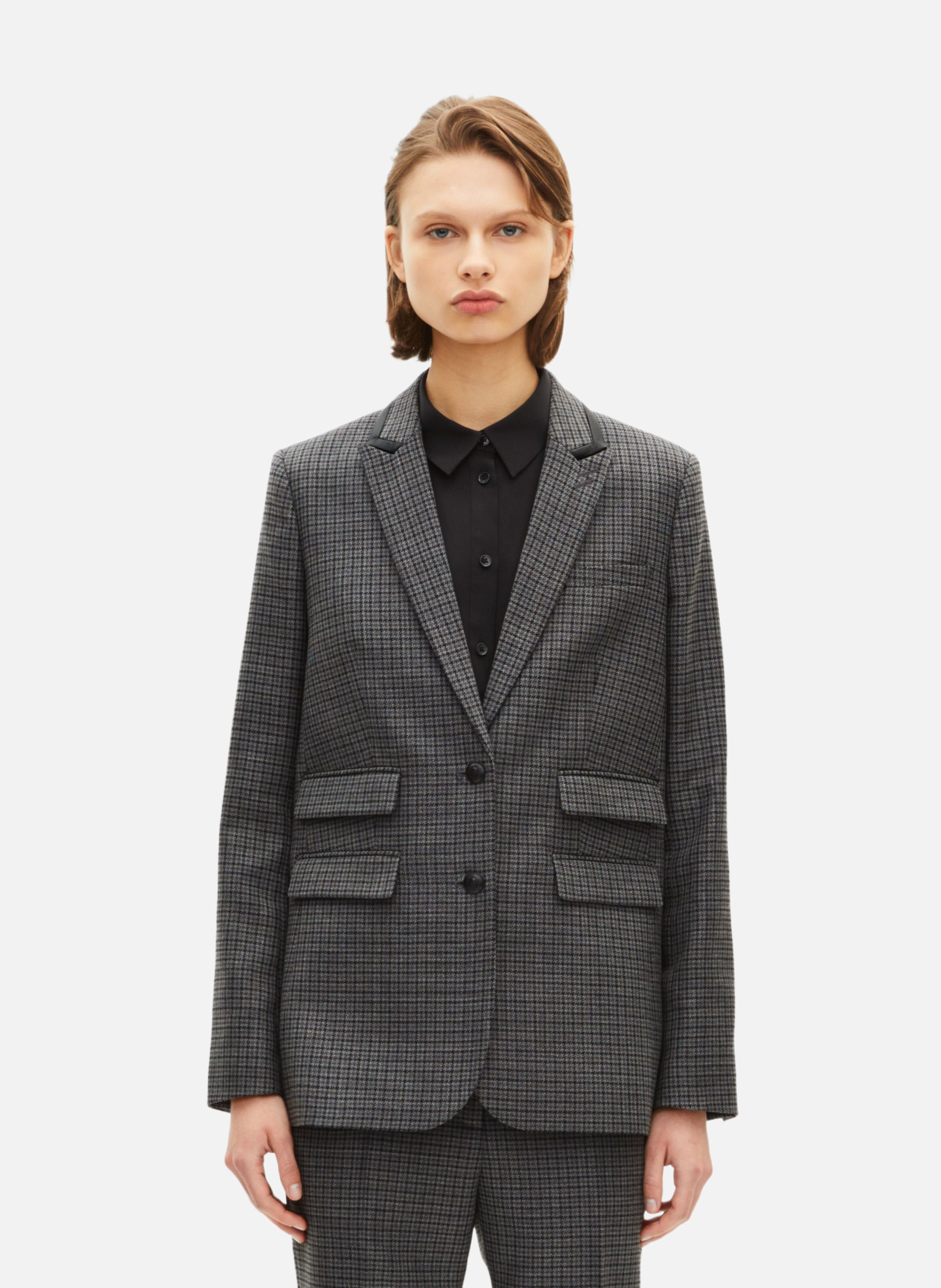 Veste tailleur en pied de puce THE KOOPLES Noir