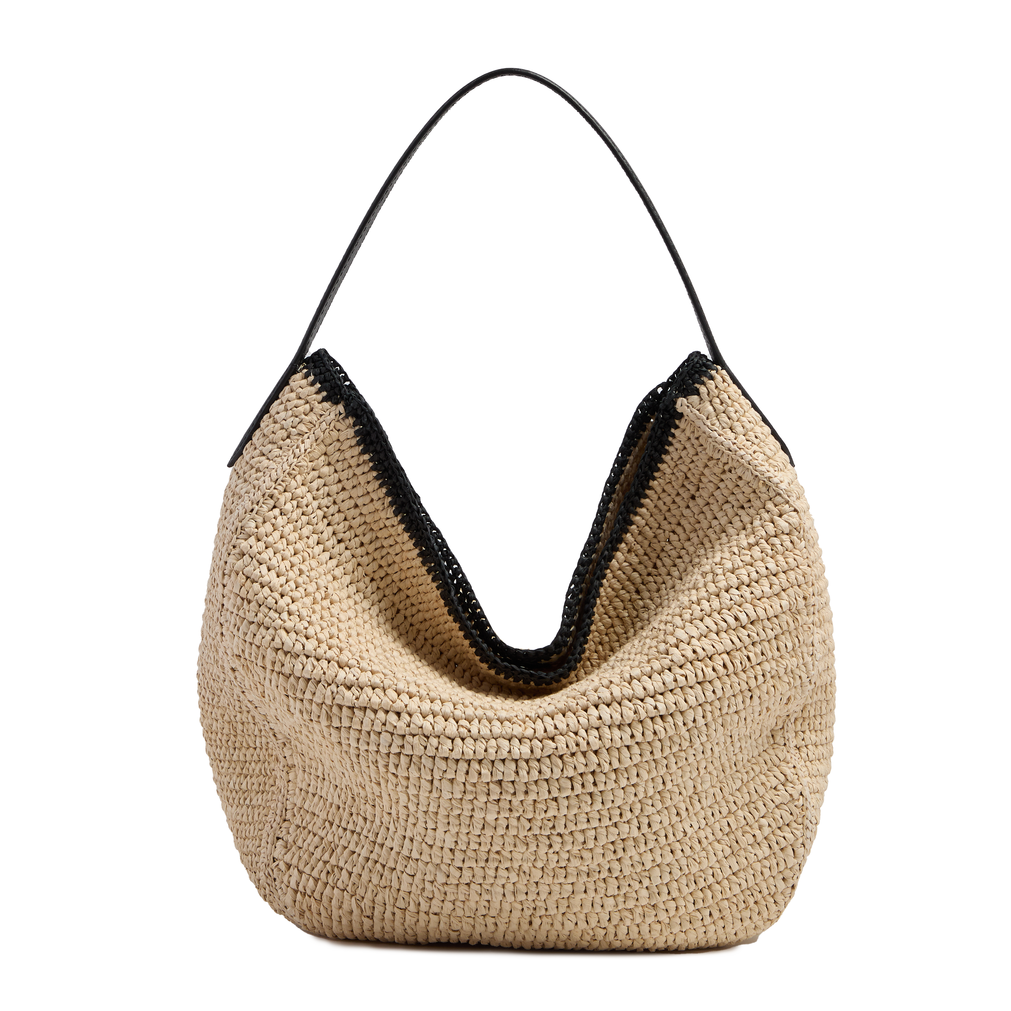 Sac hobo m summer mania de lancel en polycarbonate et cuir LANCEL Noir