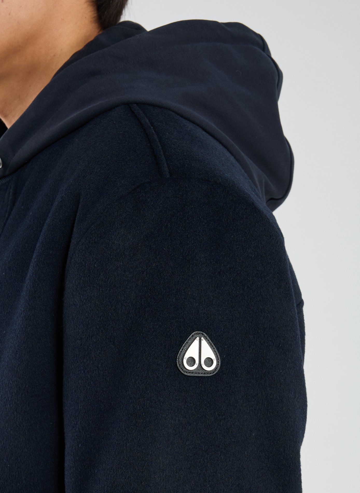 Oversized wool blend parka MOOSE KNUCKLES Blue