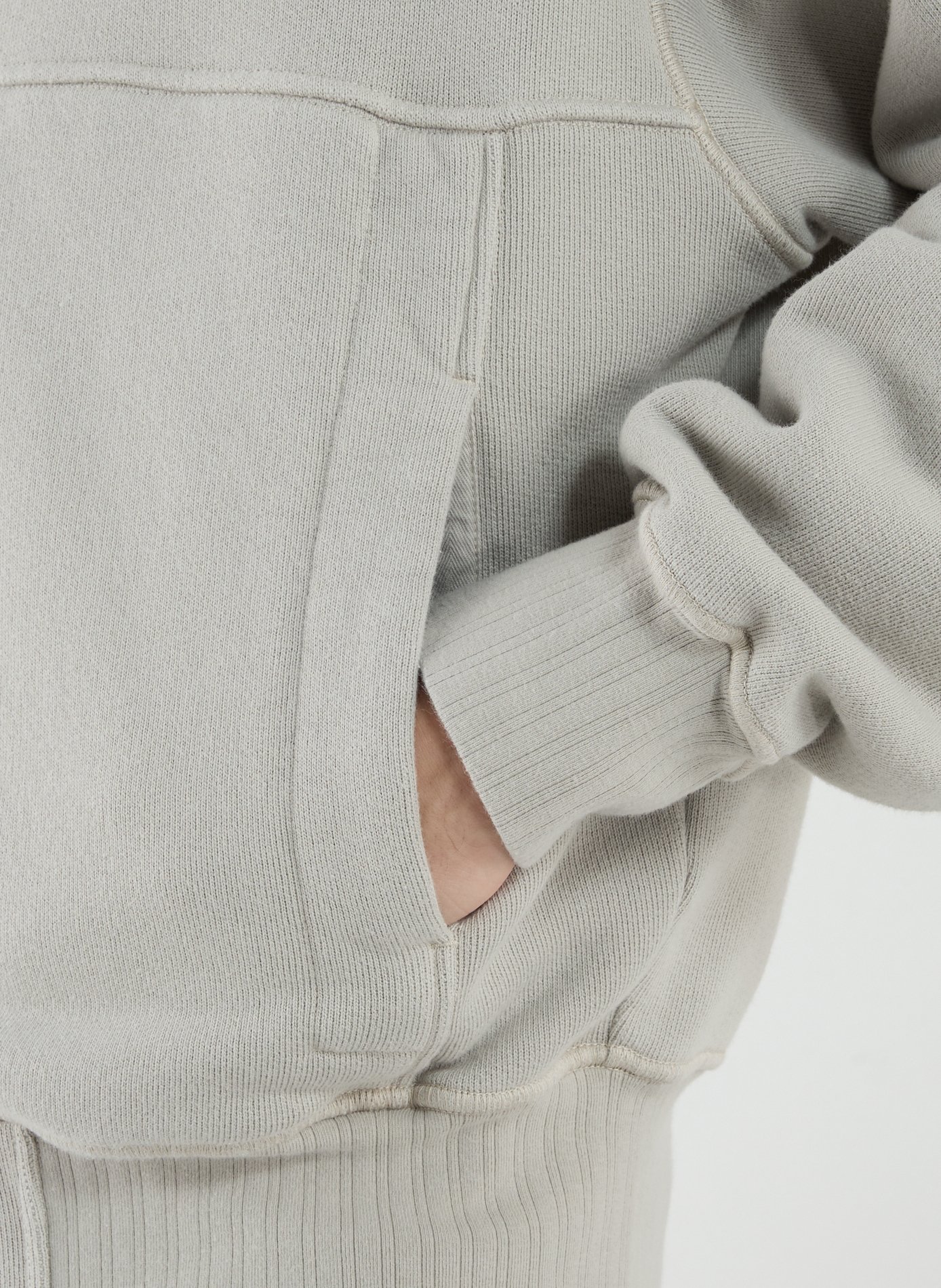 Cotton zip-up hoodie STONE ISLAND Grey