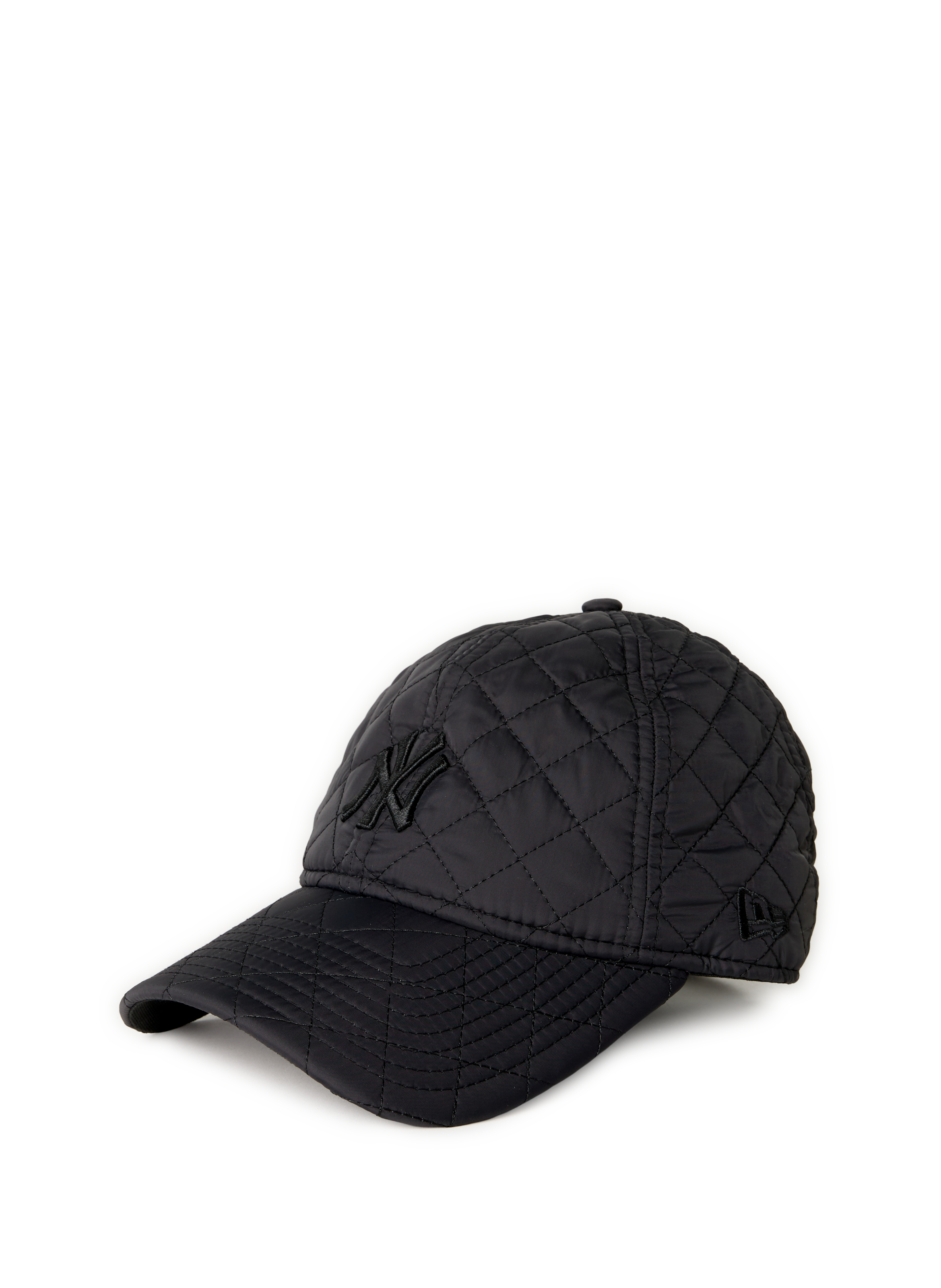NEW ERA Quilted cap with a curved visor Black