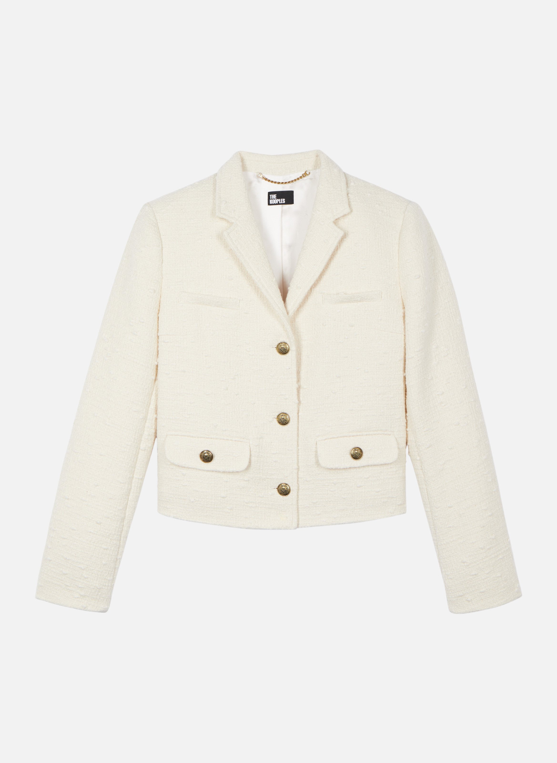 Veste tailleur en tweed THE KOOPLES Beige