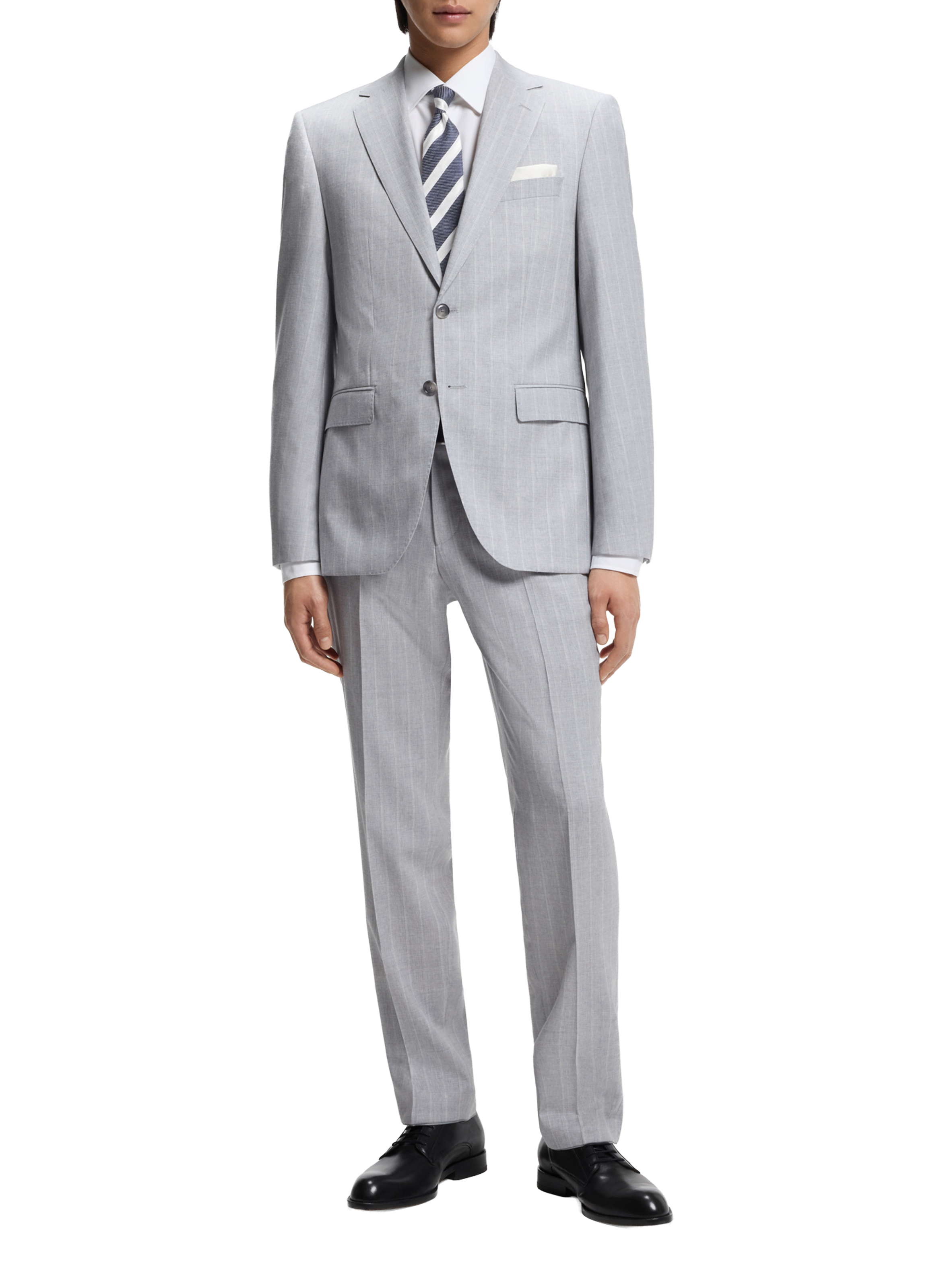 Cow leather derbies BOSS Black